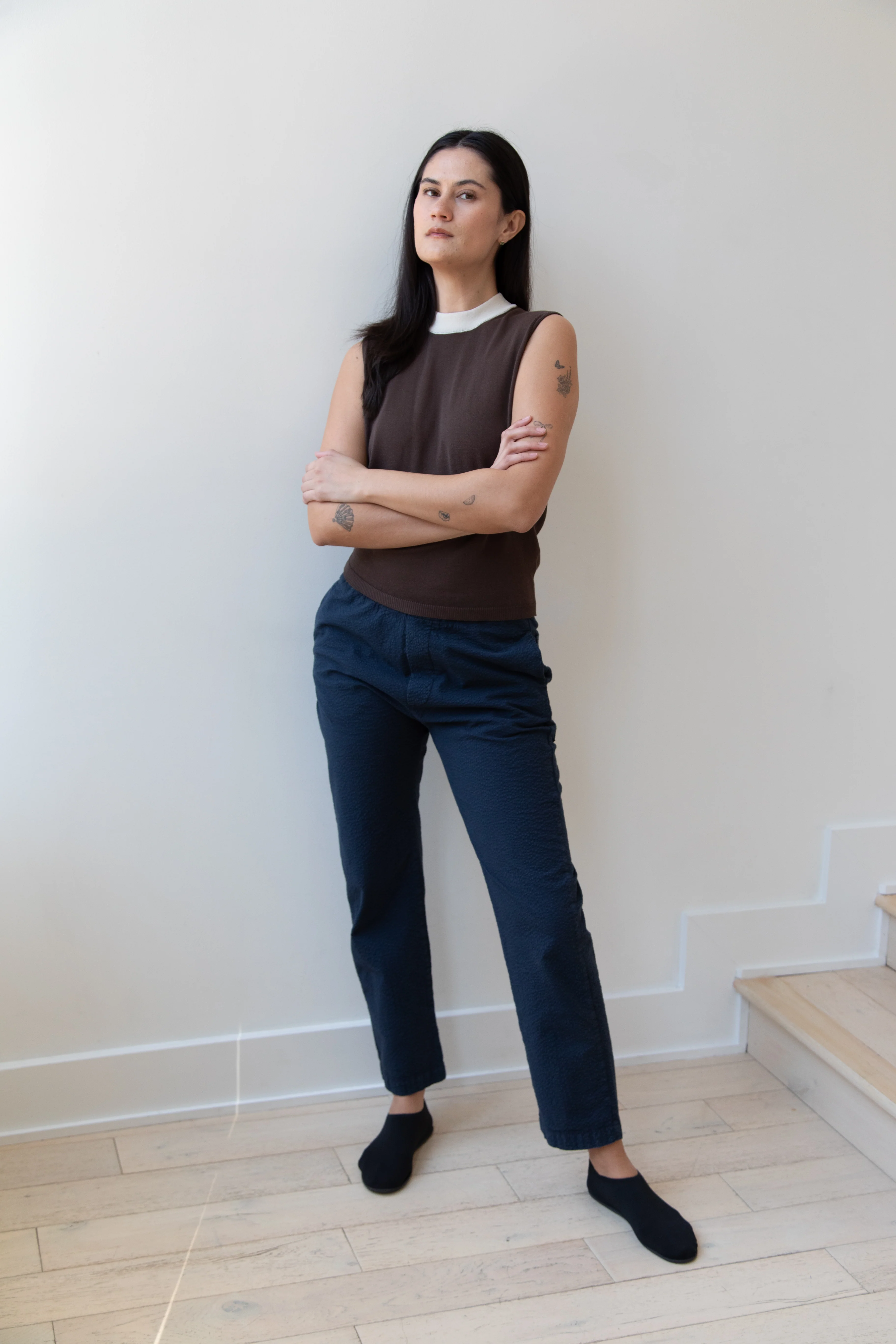 Barena Venezia | Textured Navy Trousers - Image 6