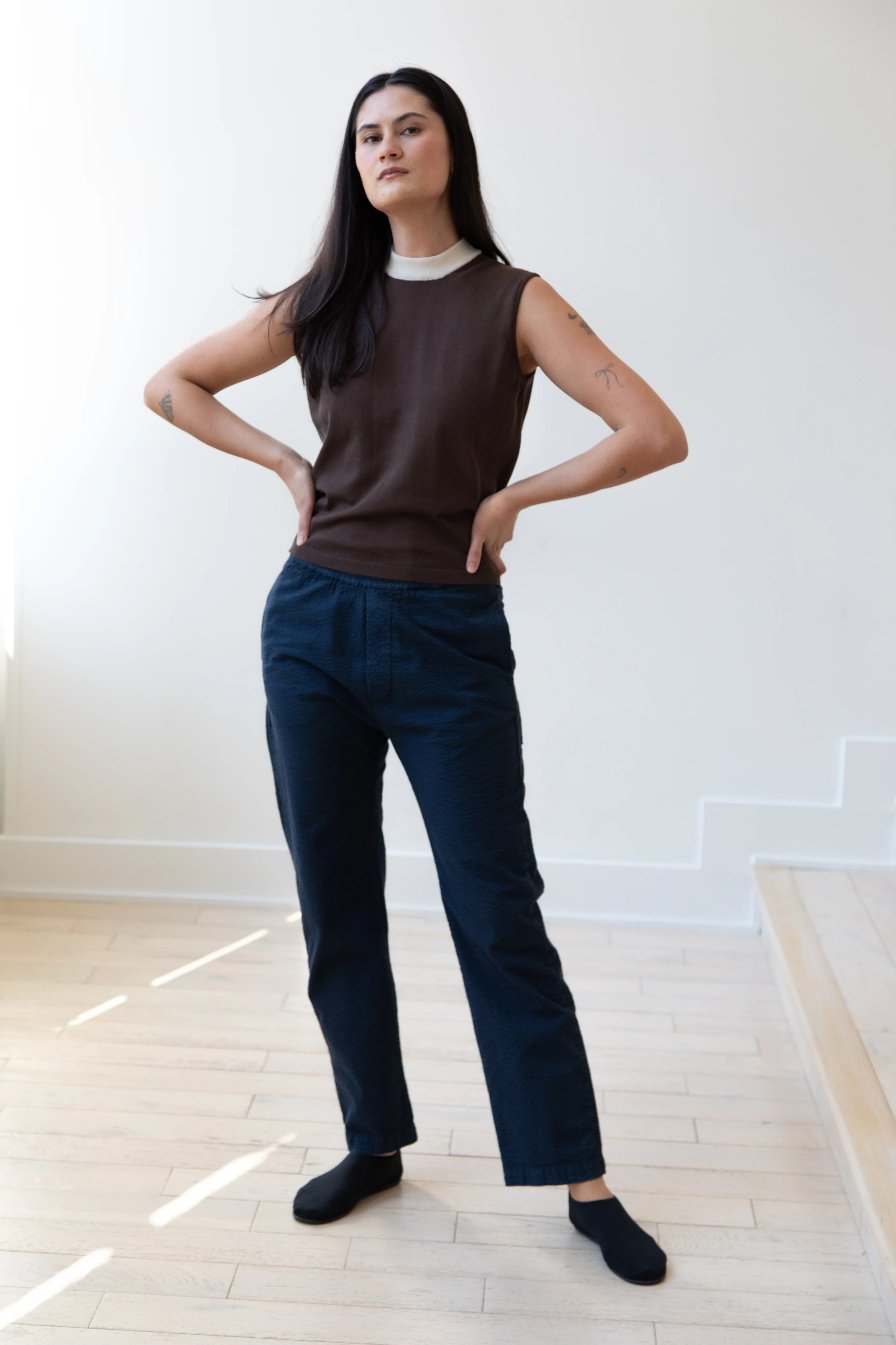 Barena Venezia | Textured Navy Trousers - Image 8