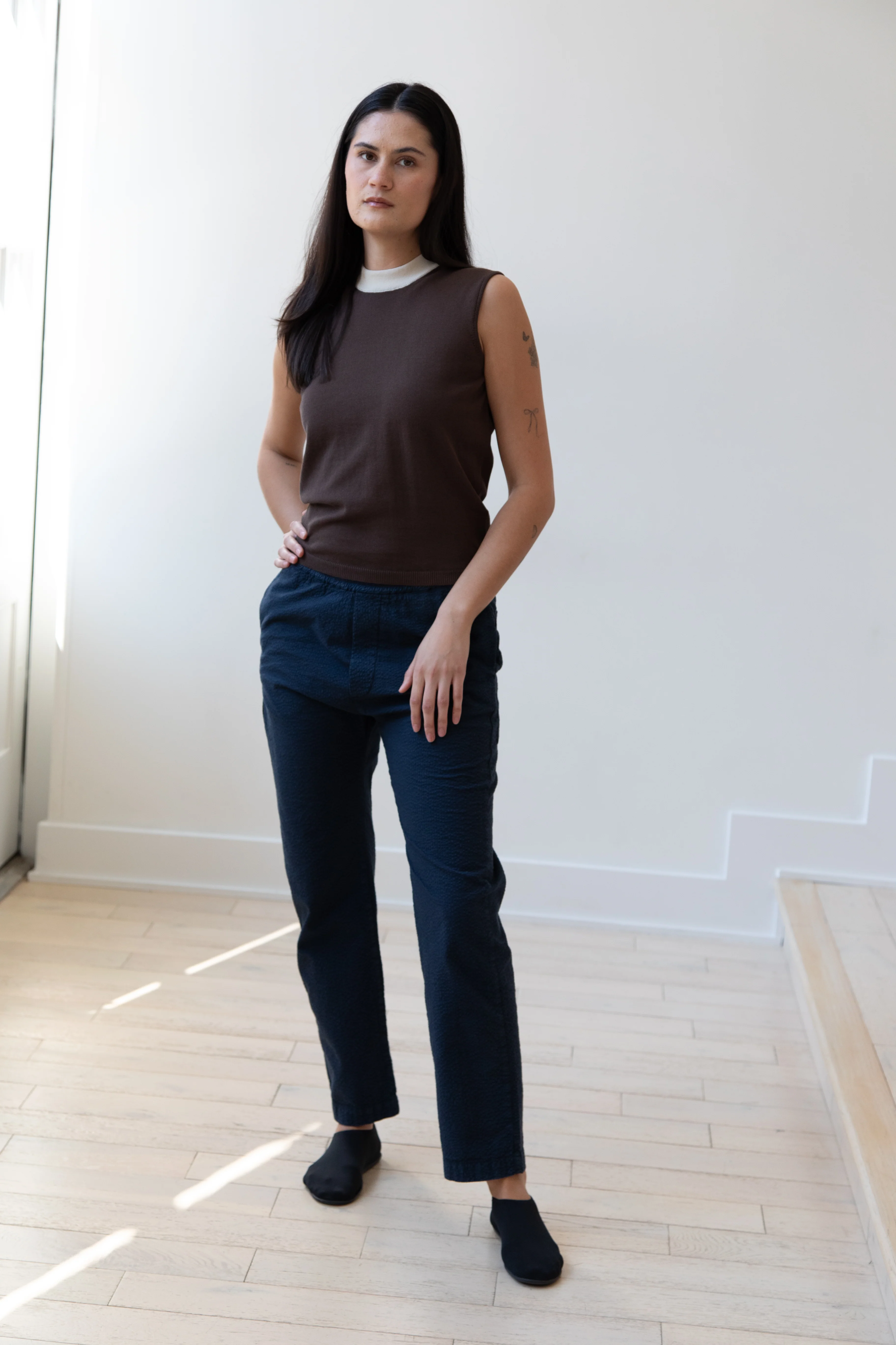 Barena Venezia | Textured Navy Trousers - Image 9