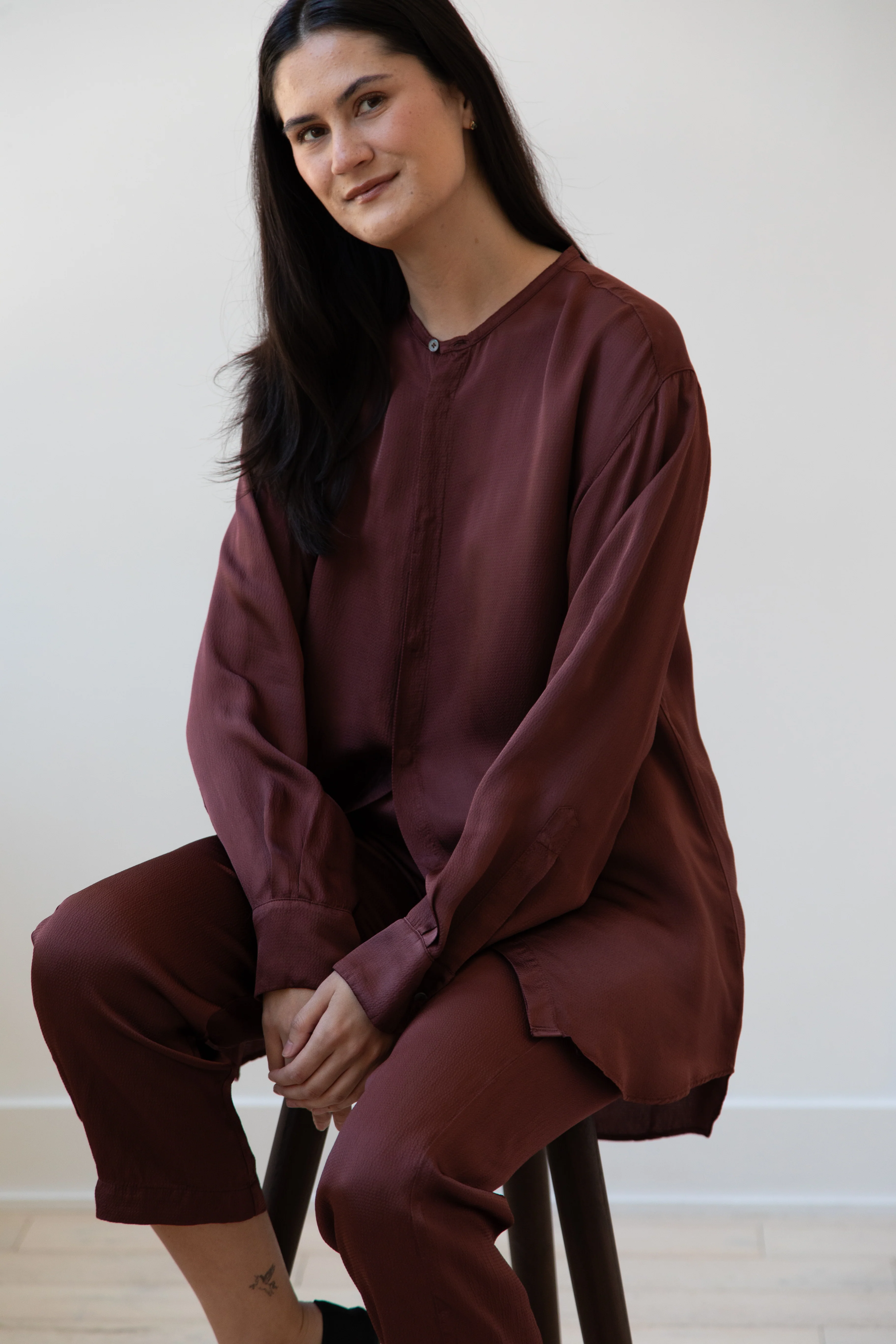 Barena Venezia | Molli Ondina Blouse in Vino - Image 12