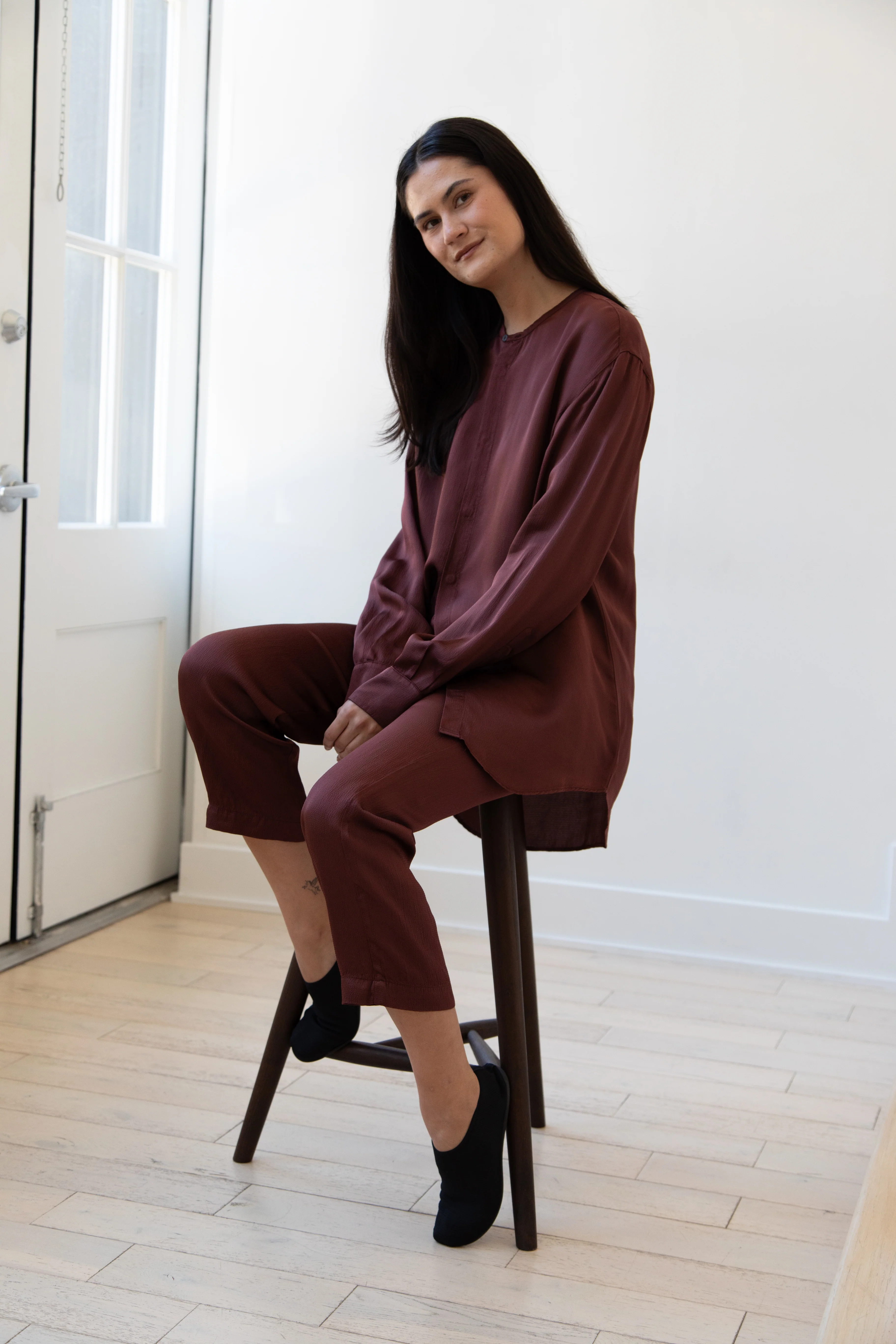 Barena Venezia | Molli Ondina Blouse in Vino - Image 14