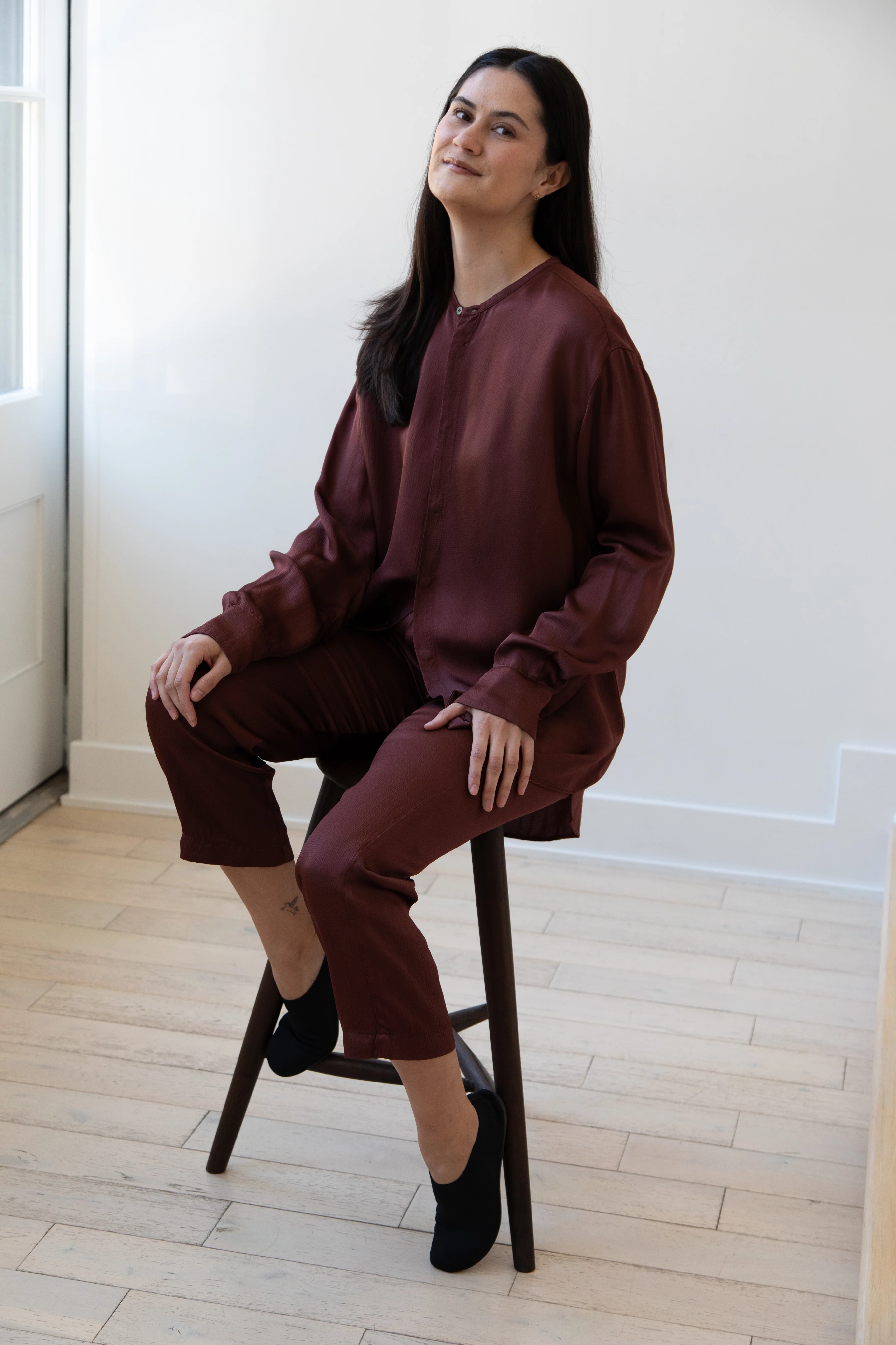 Barena Venezia | Molli Ondina Blouse in Vino - Image 27