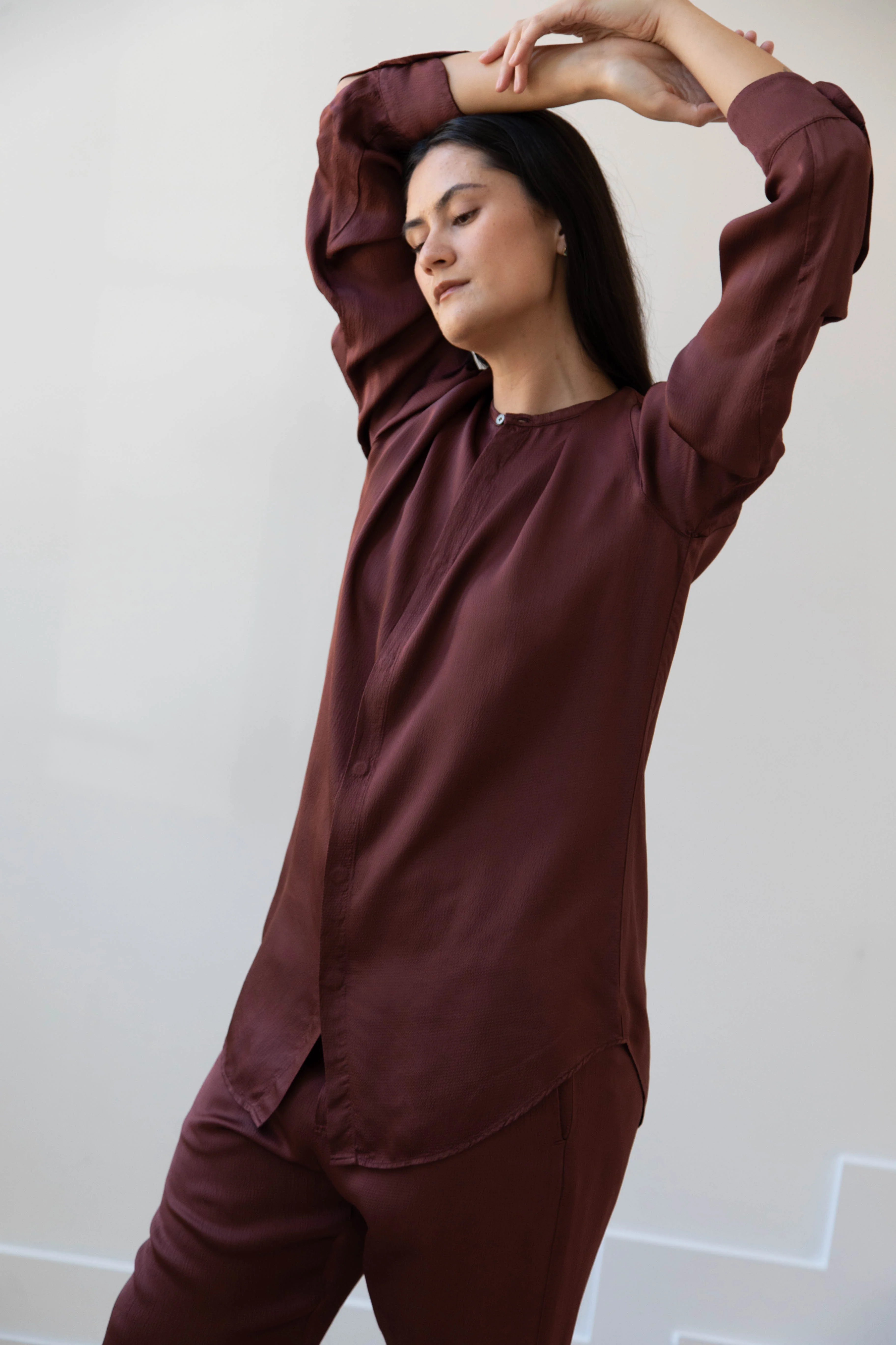 Barena Venezia | Molli Ondina Blouse in Vino - Image 3