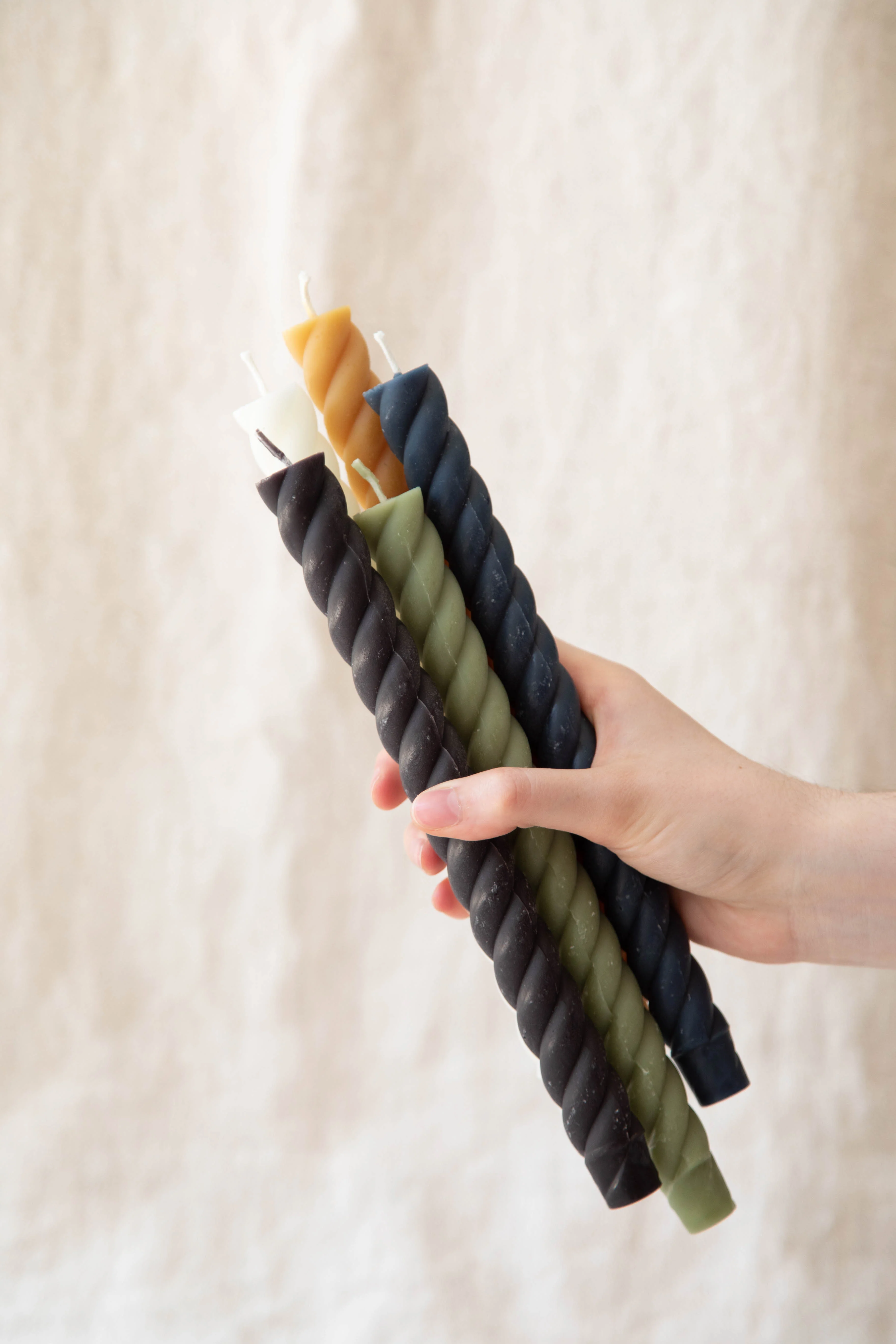 Beeswax Rope Candles | Multi Colors - Image 10