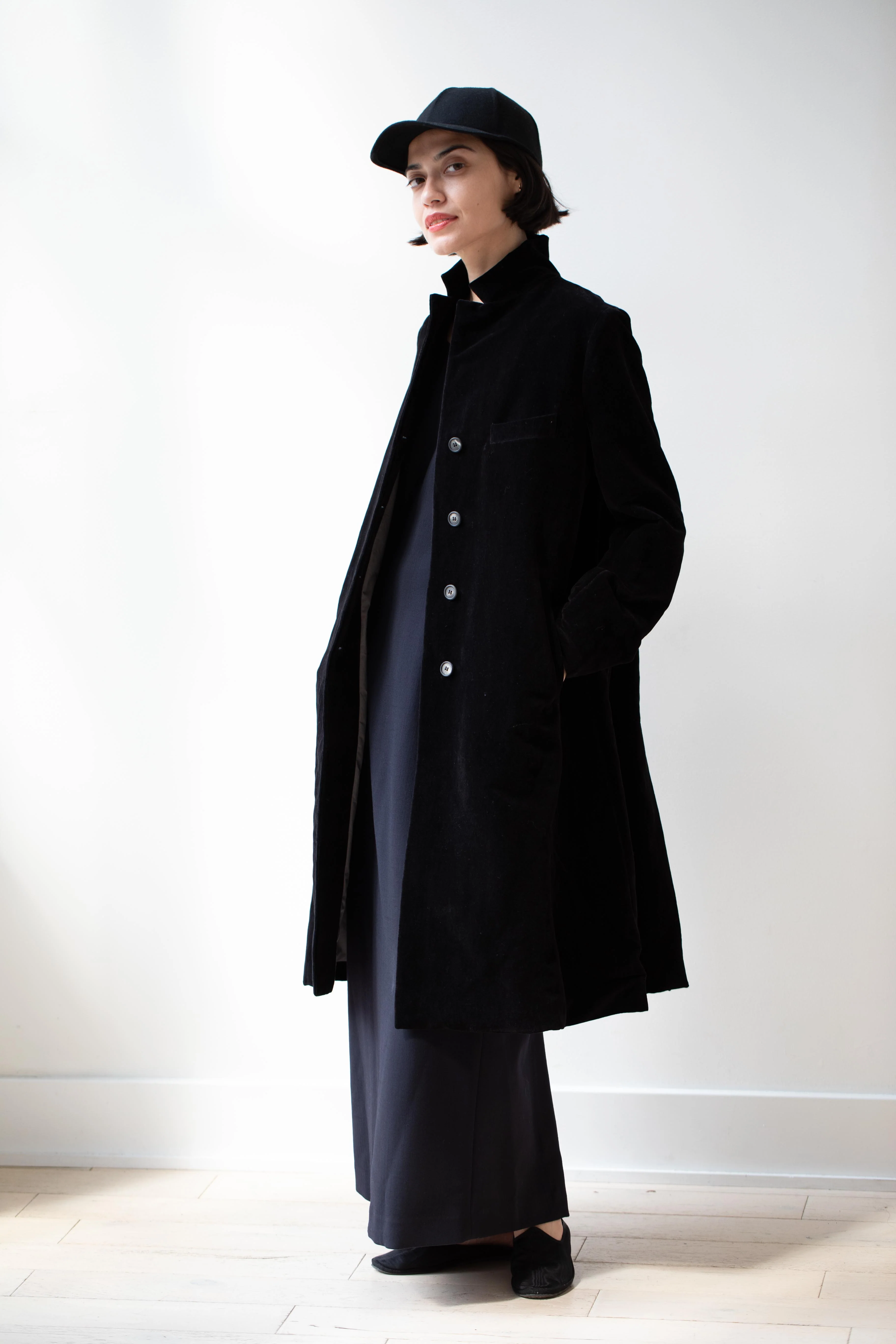 Bergfabel | Farmer Coat in Black Velvet - Image 4