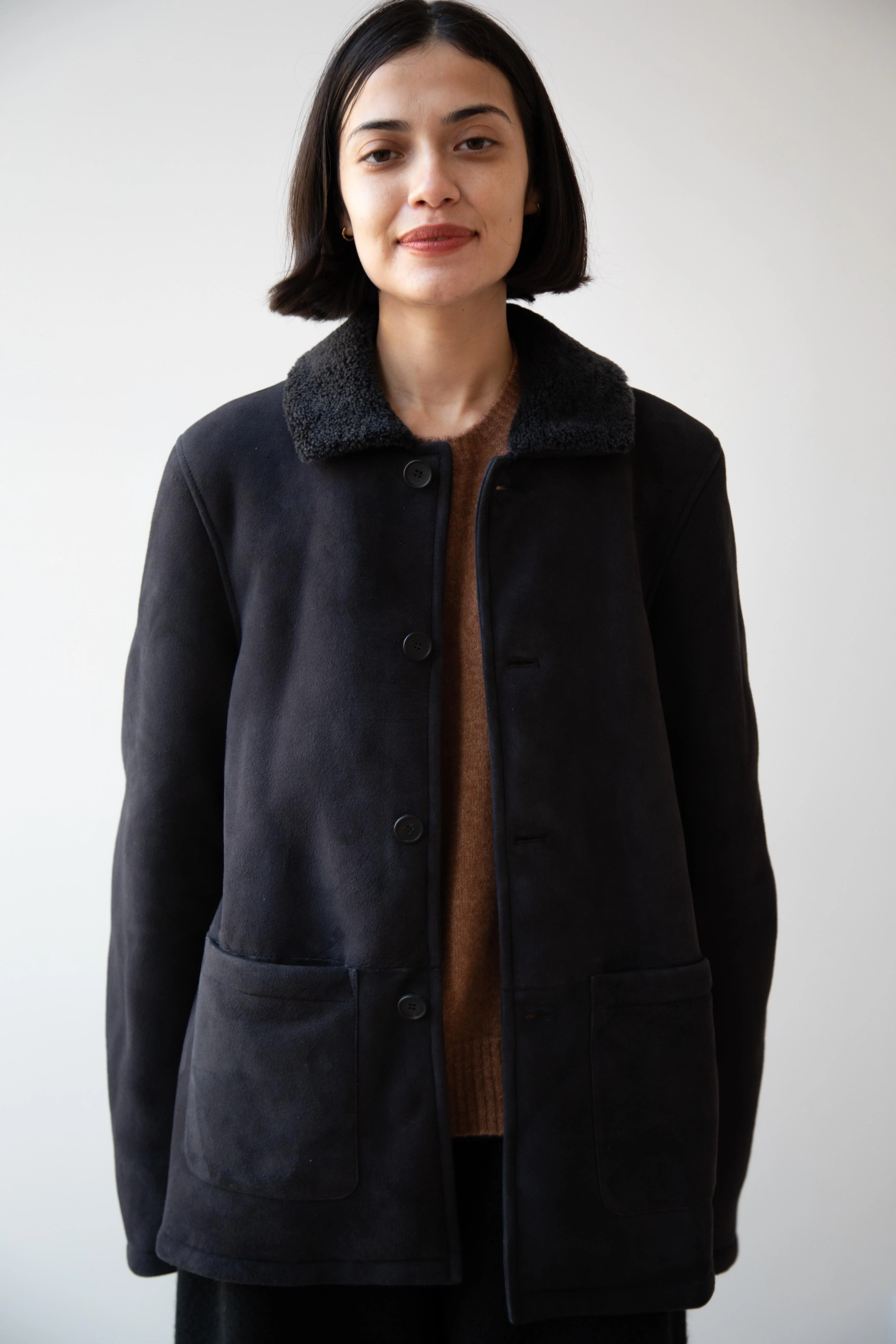 Bergfabel | Shearling Jacket in Black - Image 14