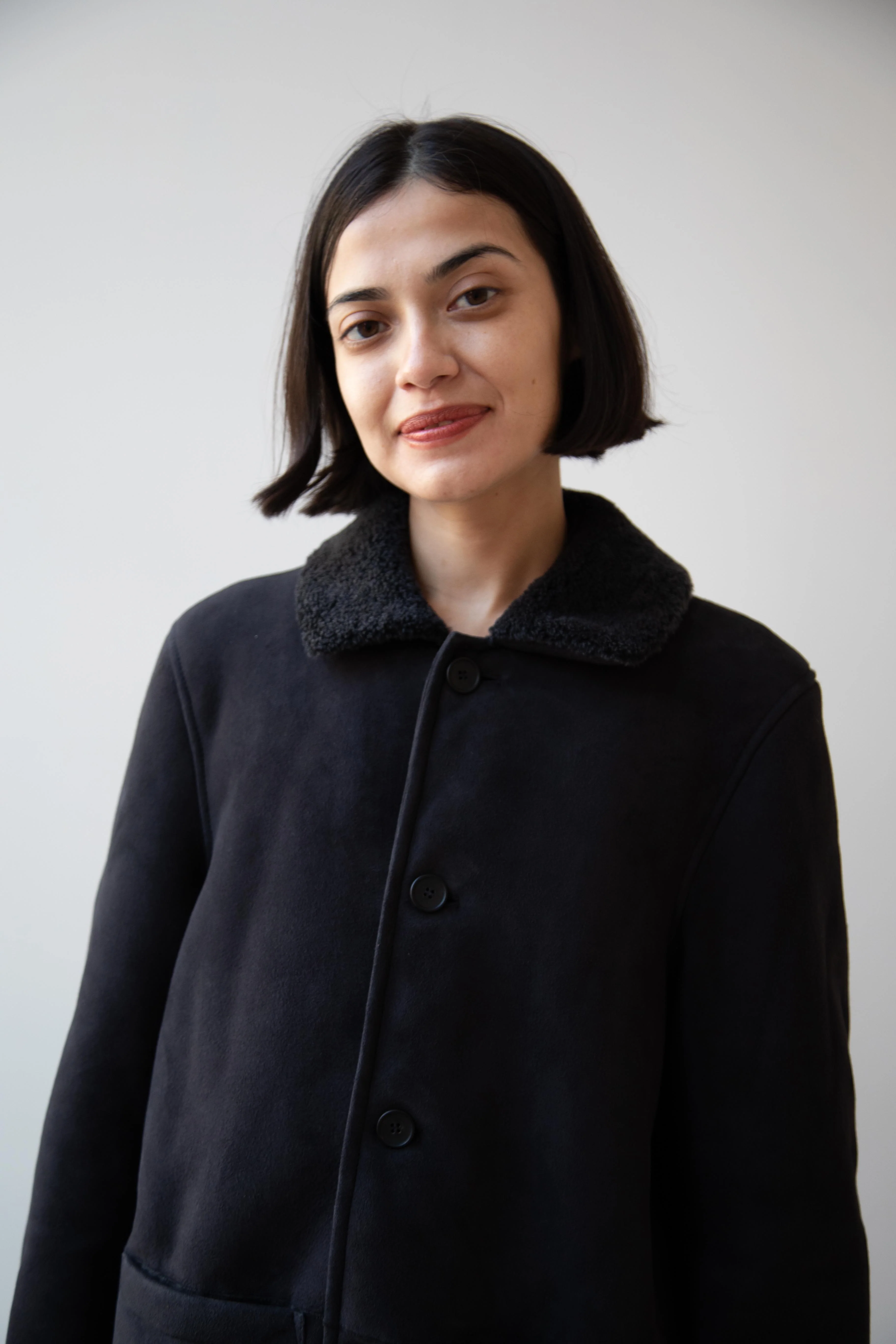 Bergfabel | Shearling Jacket in Black - Image 15