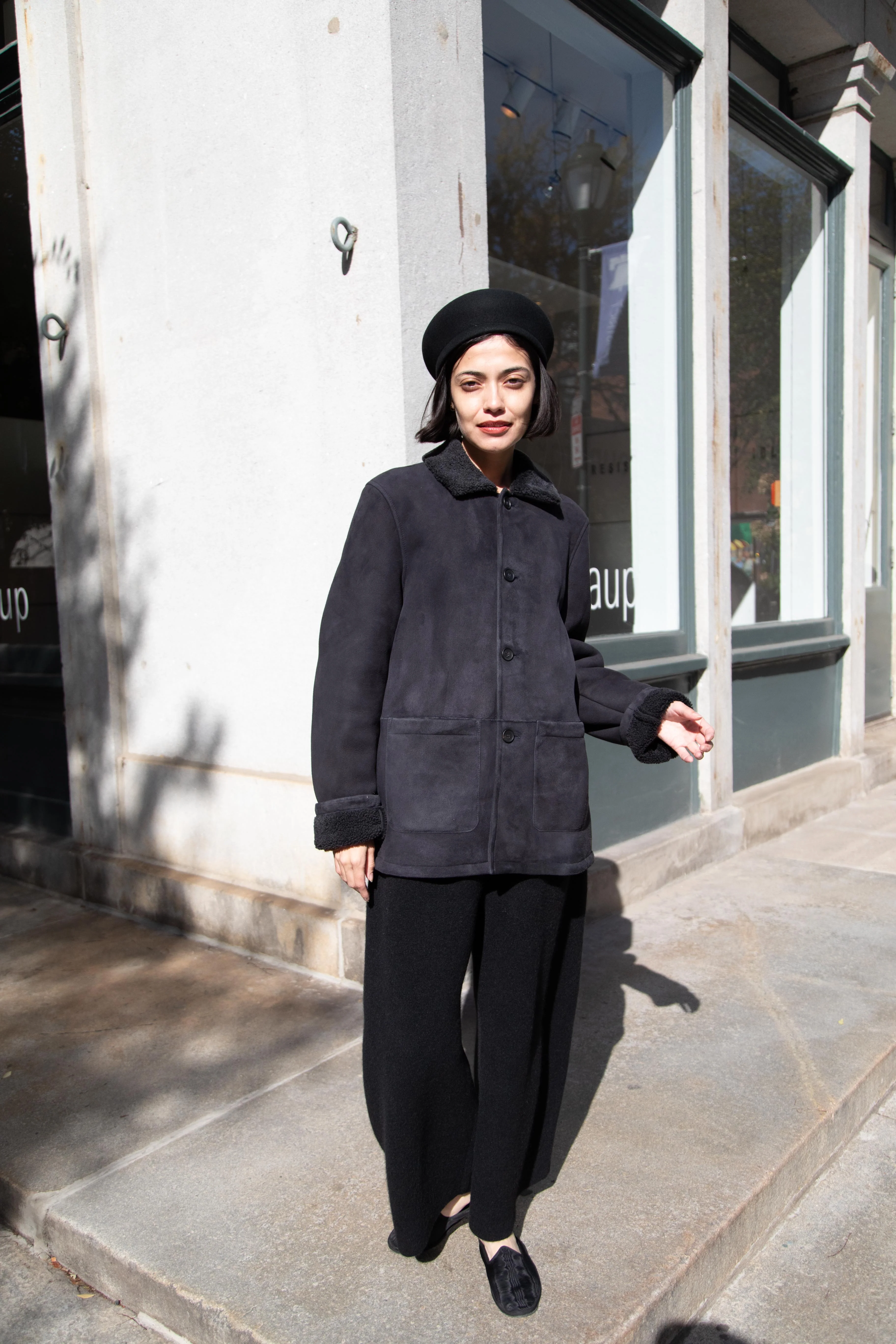 Bergfabel | Shearling Jacket in Black - Image 21