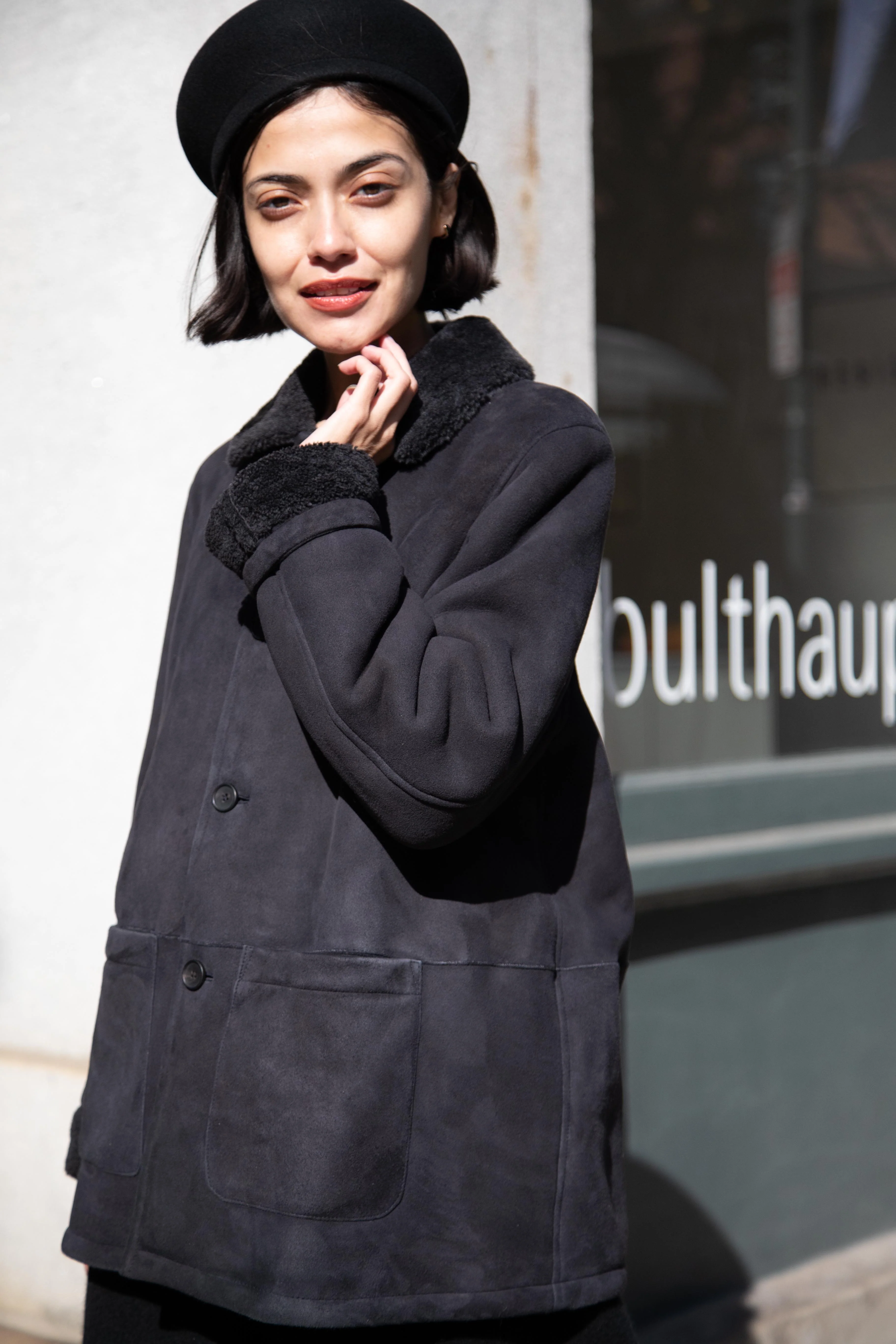 Bergfabel | Shearling Jacket in Black - Image 22