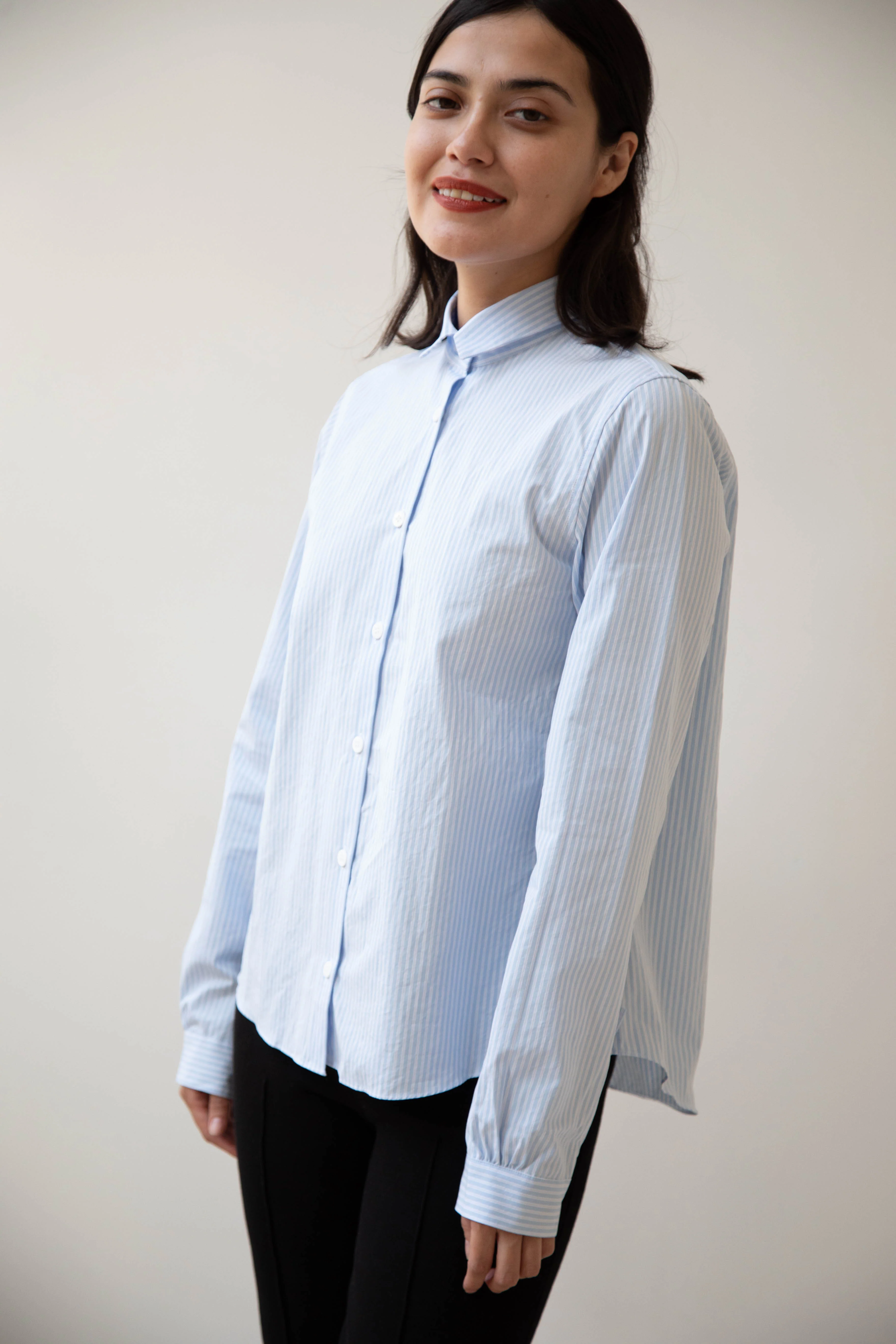 Bergfabel | Tyrol Shirt in Light Blue Stripe - Image 21