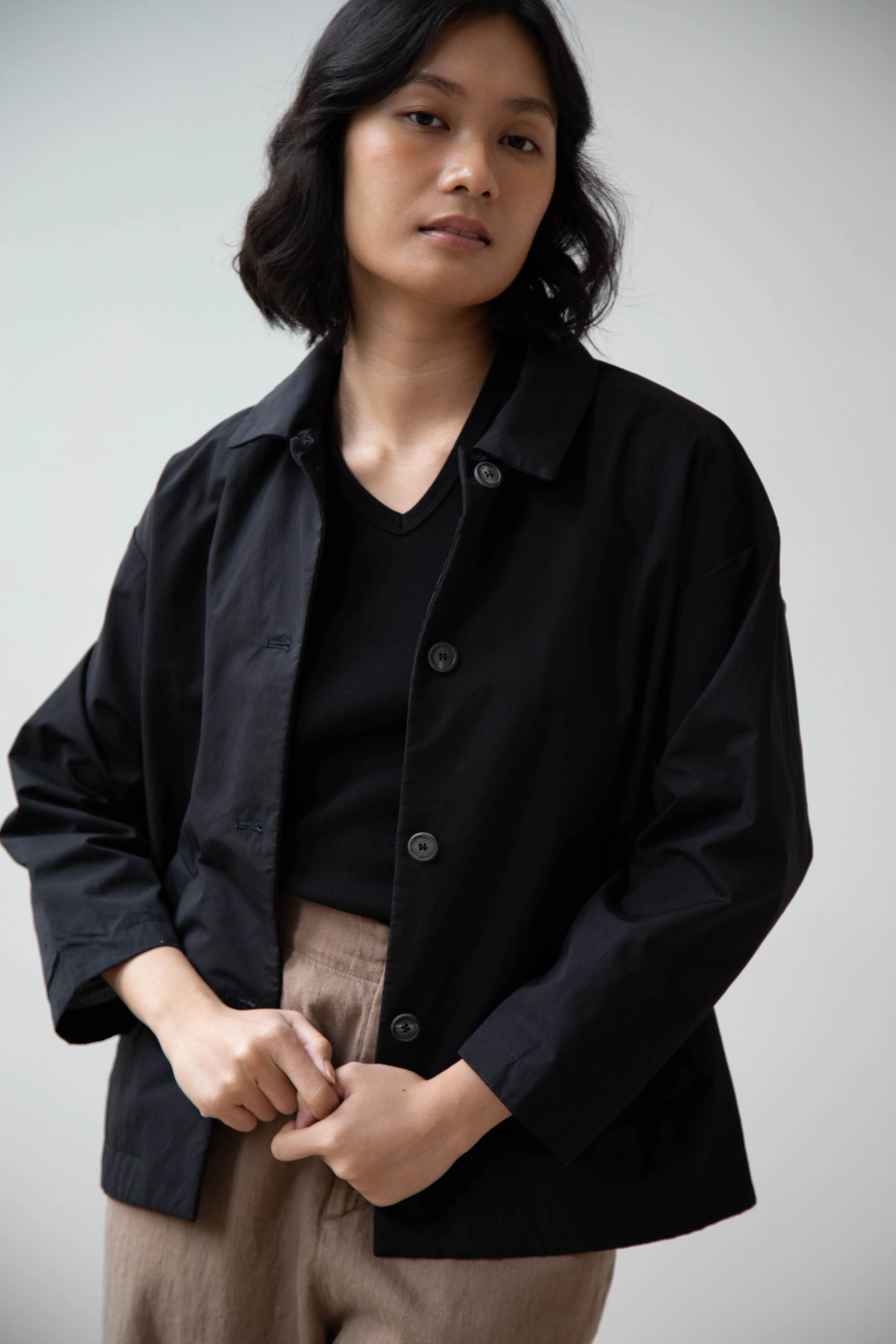 Bergfabel | Uli Jacket in Black Cotton - Image 12