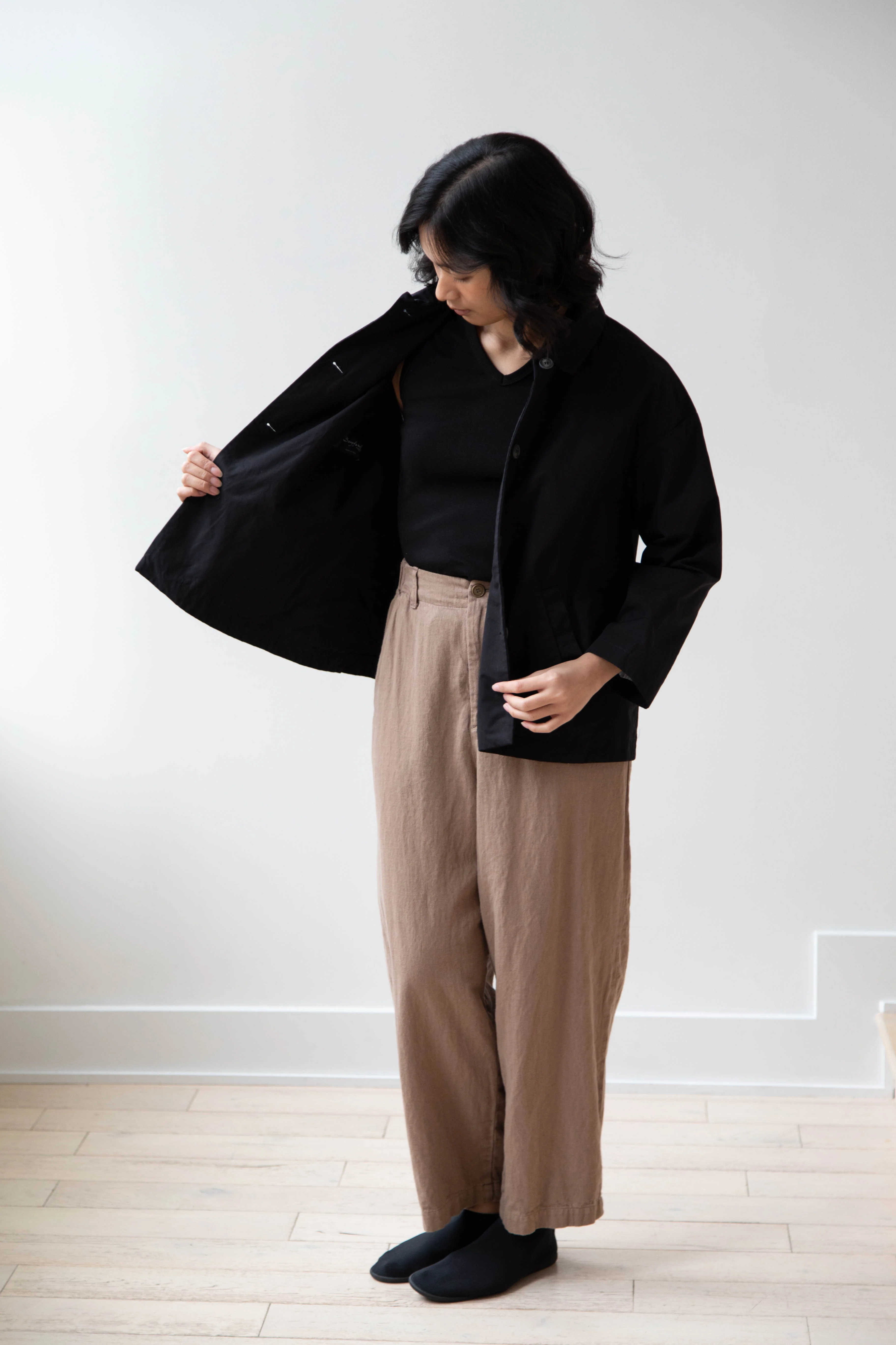 Bergfabel | Uli Jacket in Black Cotton - Image 13