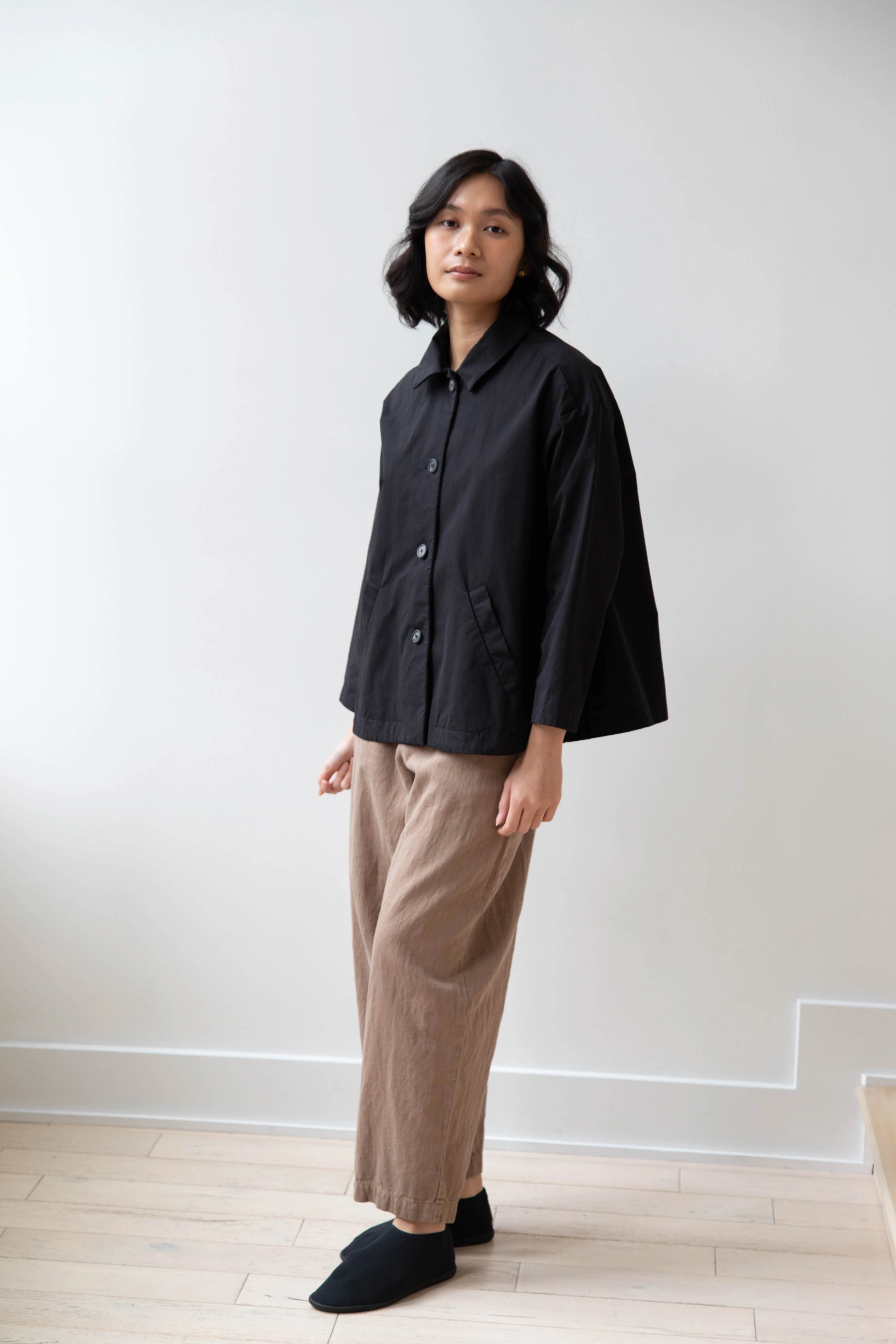 Bergfabel | Uli Jacket in Black Cotton - Image 14