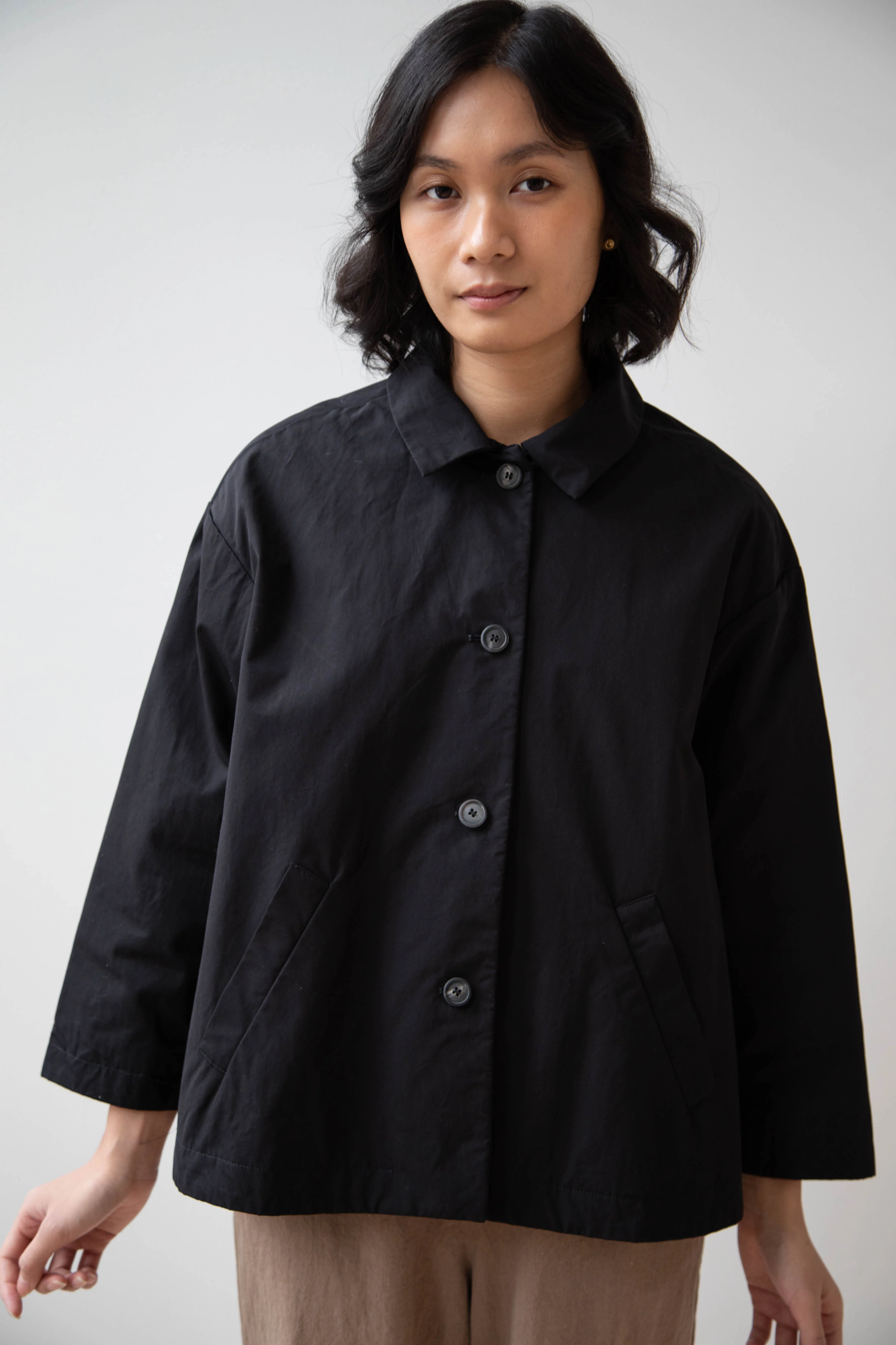 Bergfabel | Uli Jacket in Black Cotton - Image 2