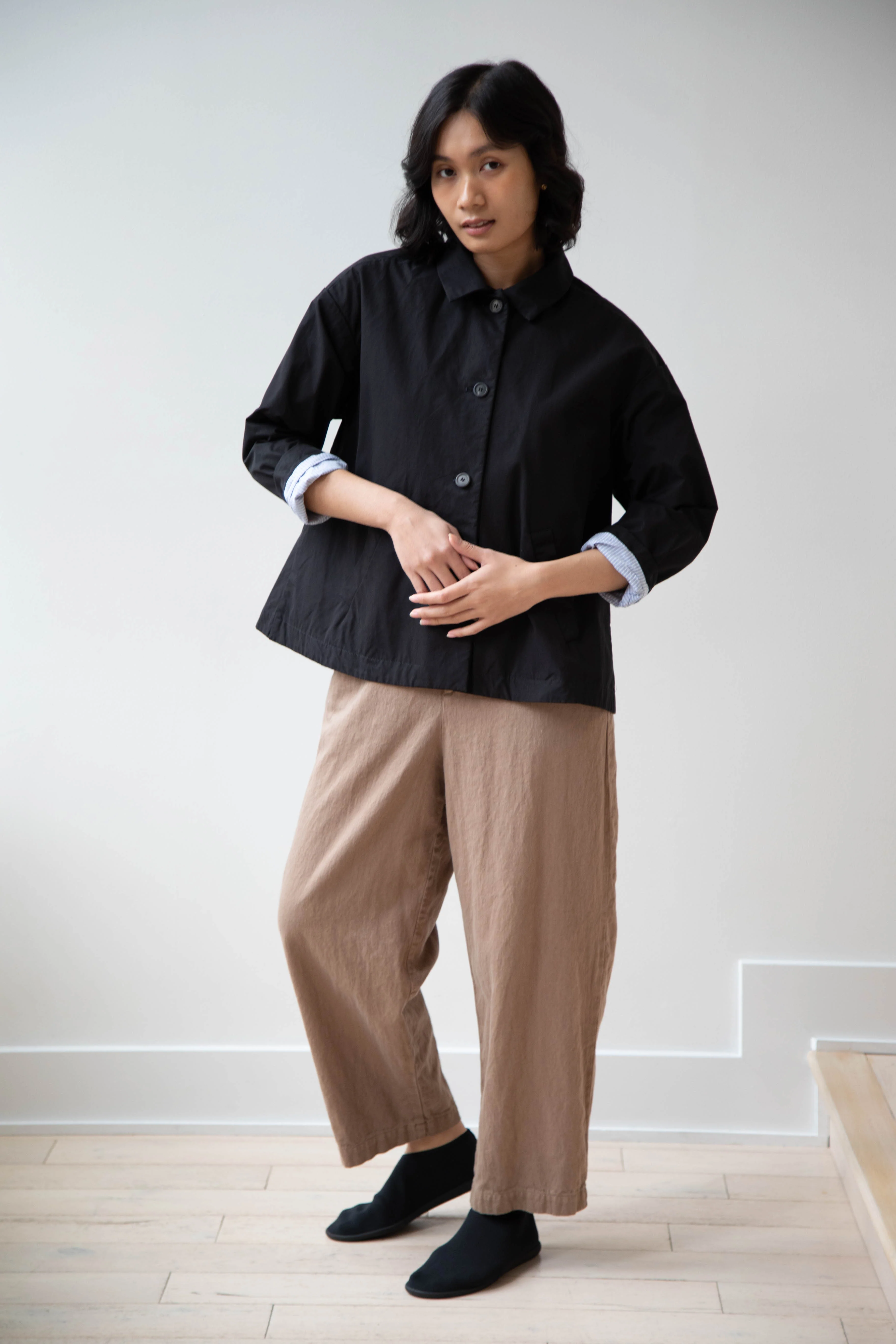 Bergfabel | Uli Jacket in Black Cotton - Image 23