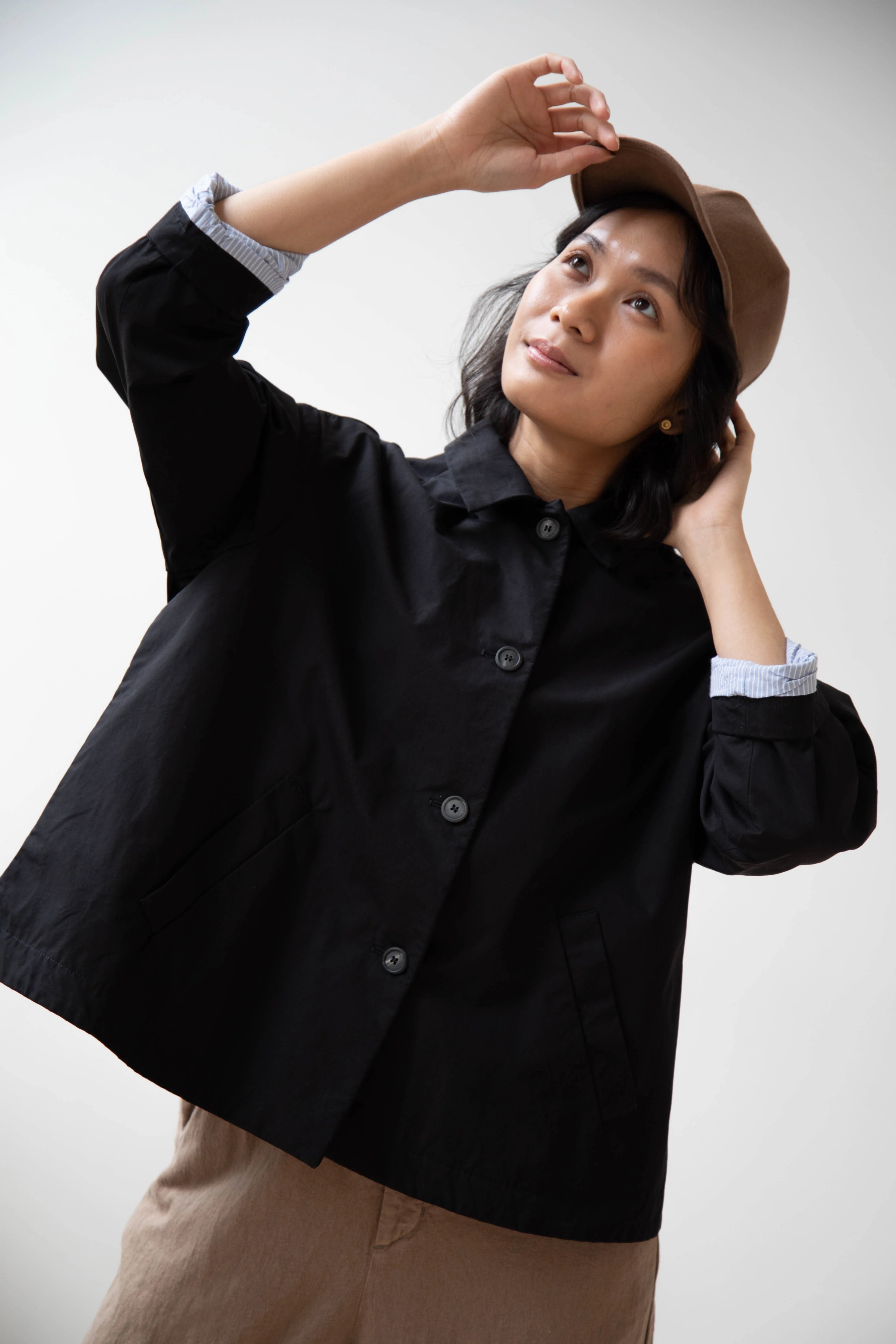 Bergfabel | Uli Jacket in Black Cotton - Image 3