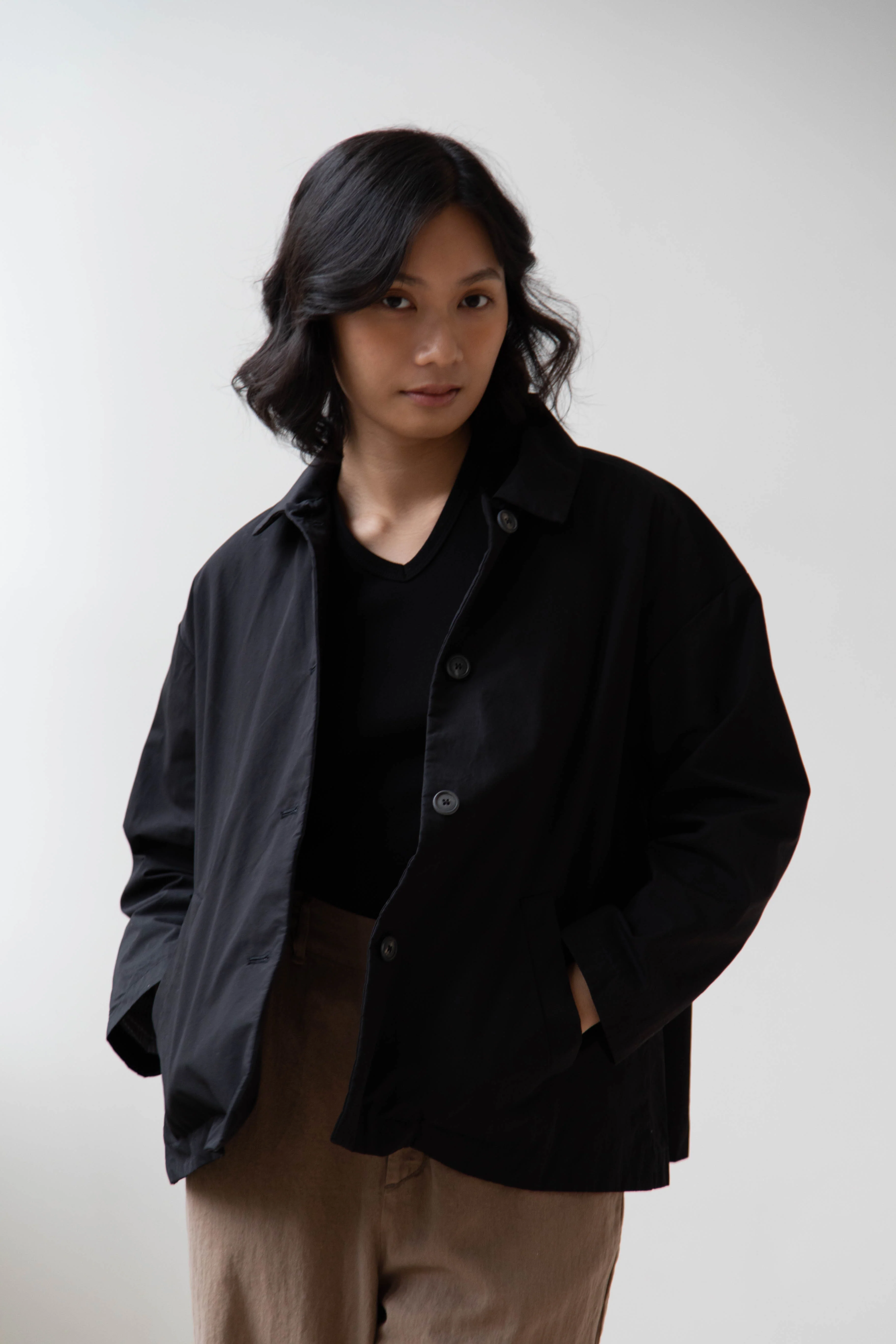 Bergfabel | Uli Jacket in Black Cotton - Image 6