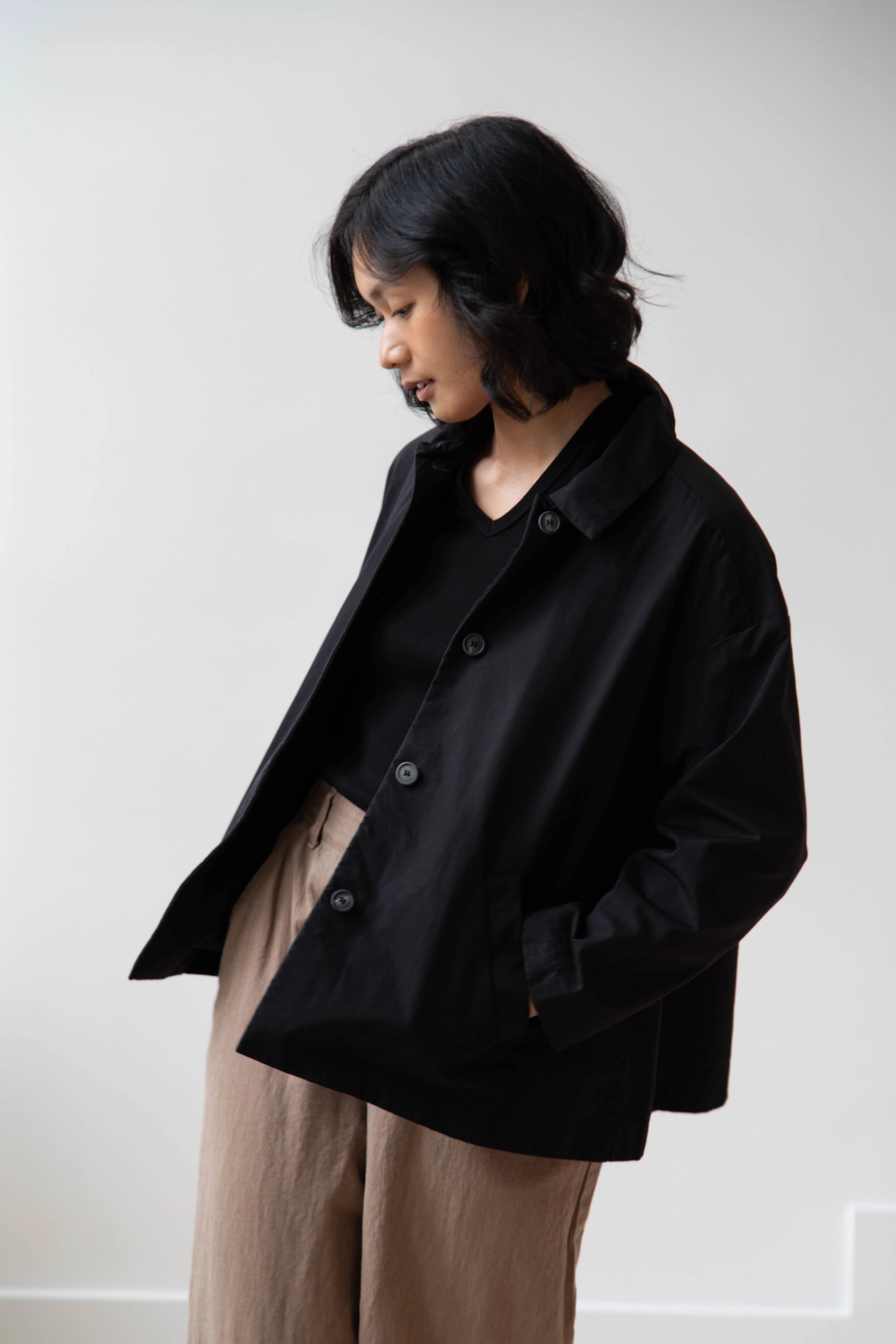 Bergfabel | Uli Jacket in Black Cotton - Image 7