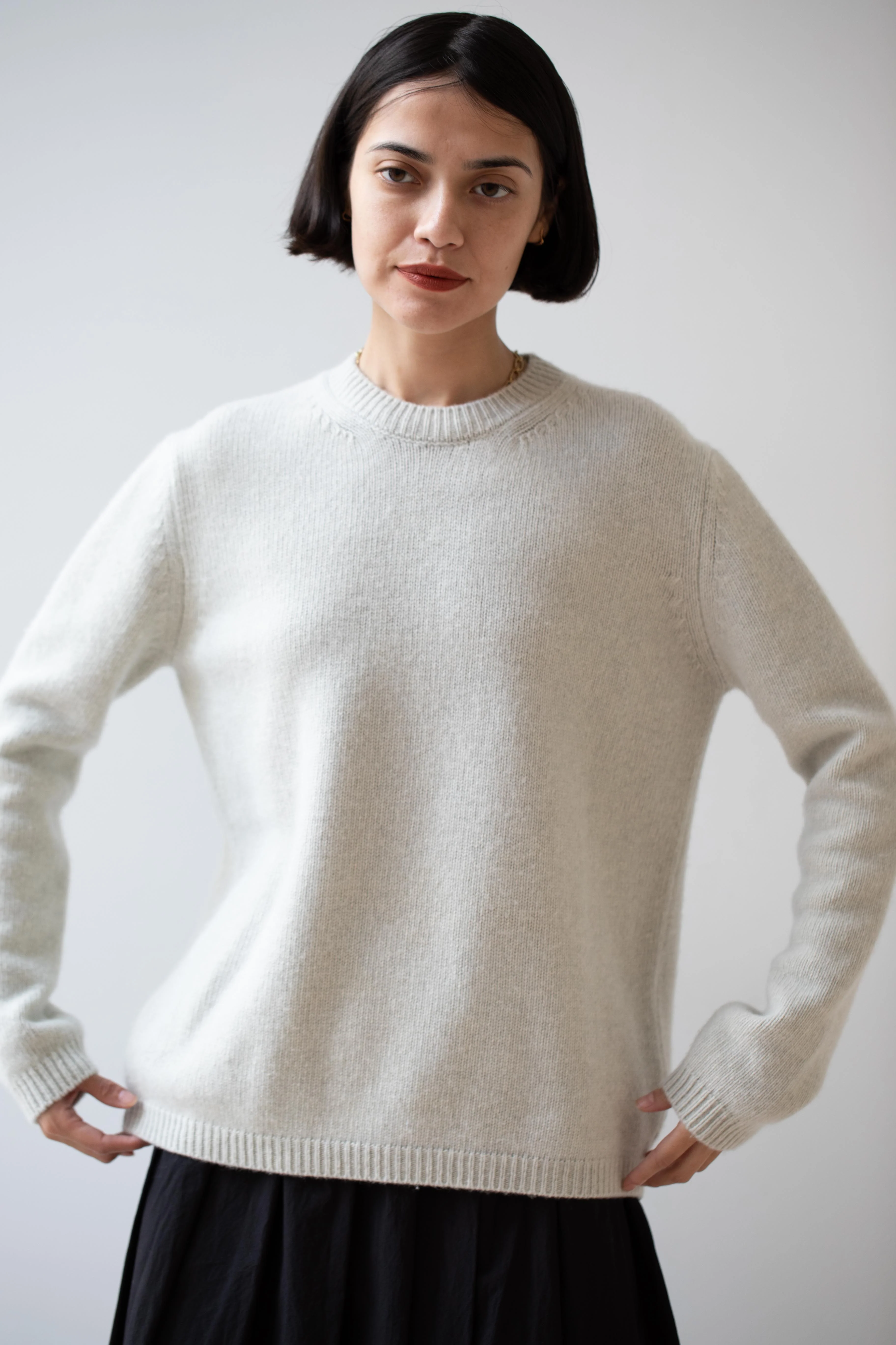 Bergfabel | Wool Cashmere Sweater in Ice - Image 10