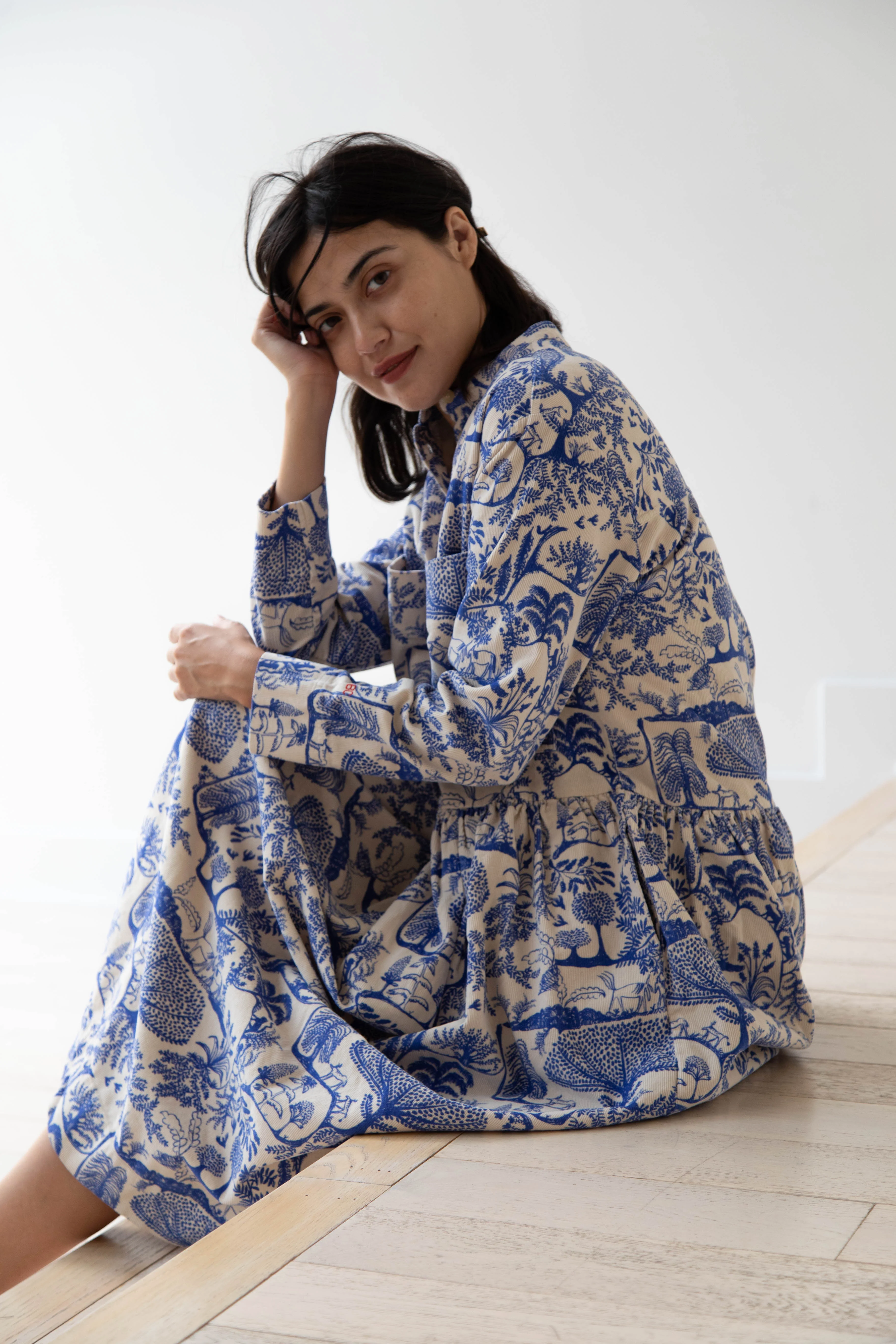 Bobo Choses | Wonderland Printed Corduroy Dress - Image 27