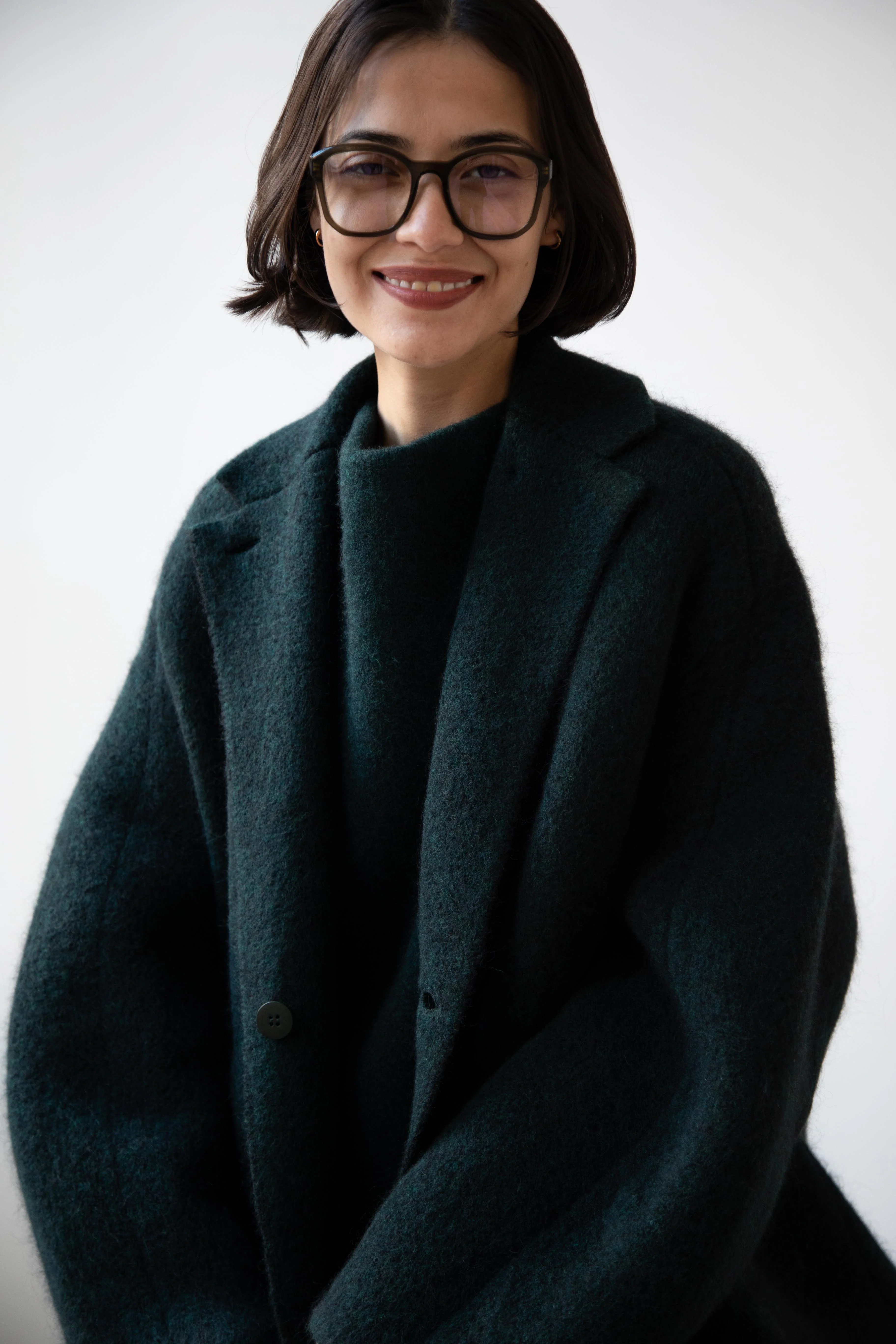 Boboutic | Bob's Double Breasted Coat in Dark Green - Image 11