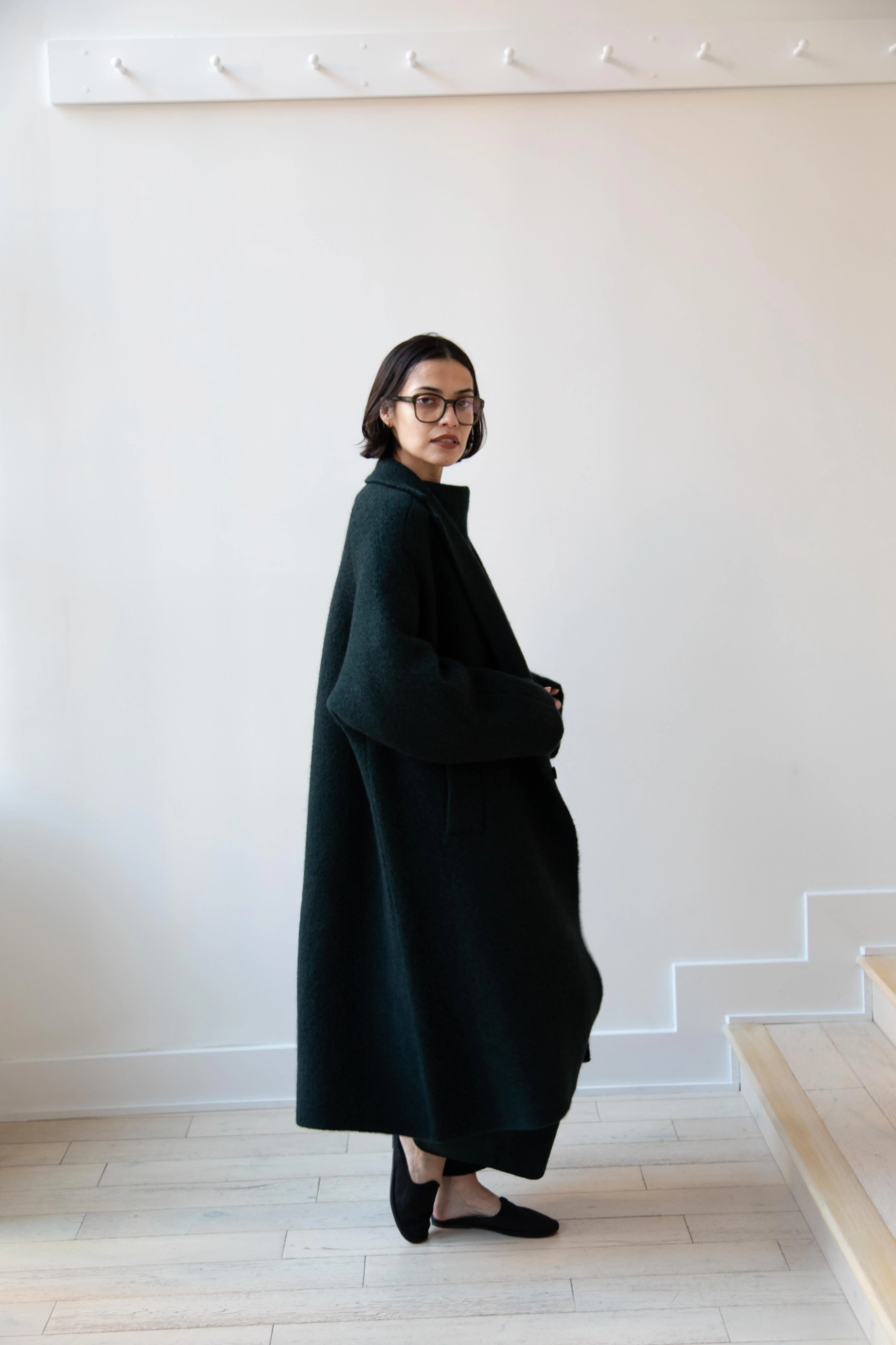 Boboutic | Bob's Double Breasted Coat in Dark Green - Image 13