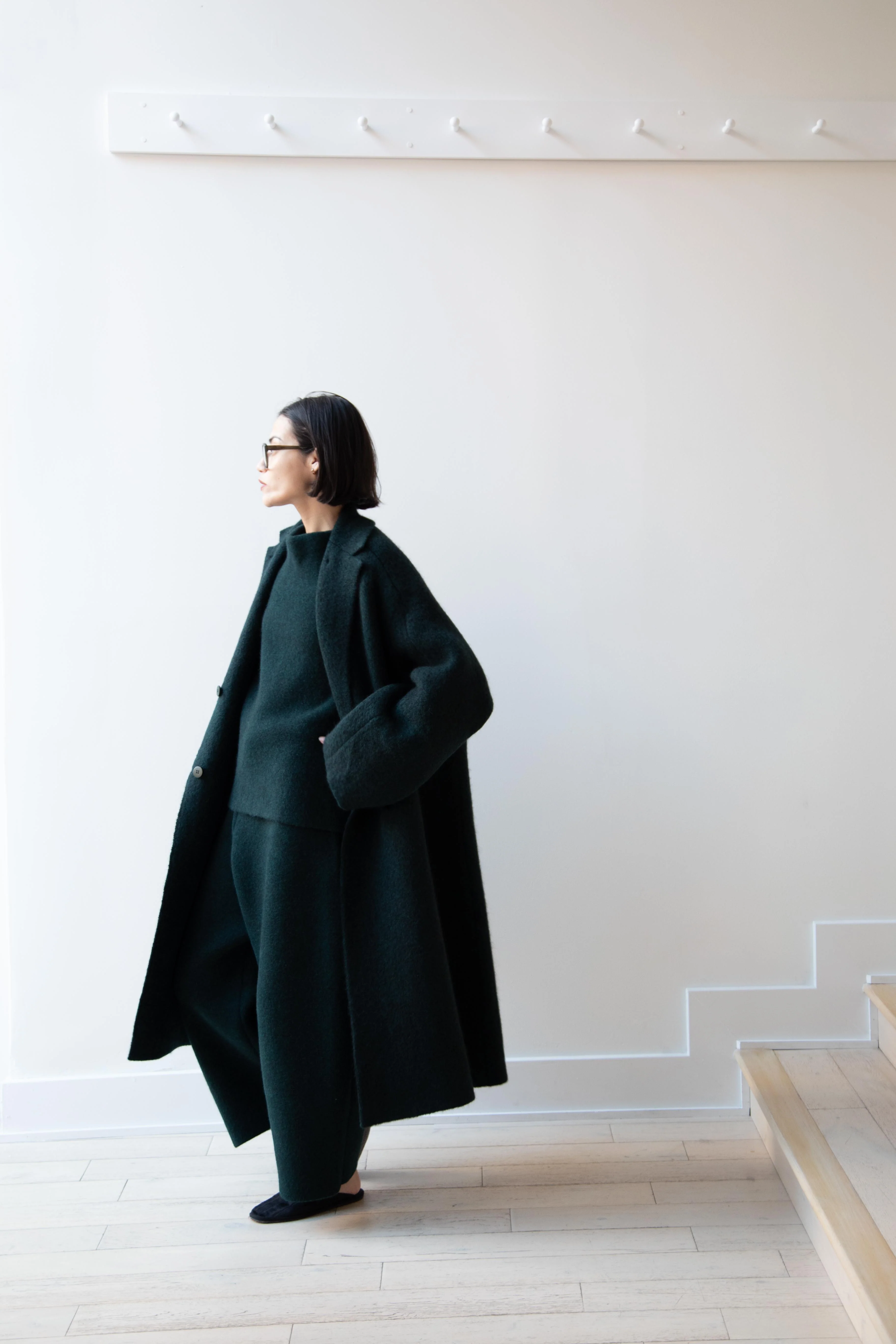 Boboutic | Bob's Double Breasted Coat in Dark Green - Image 16