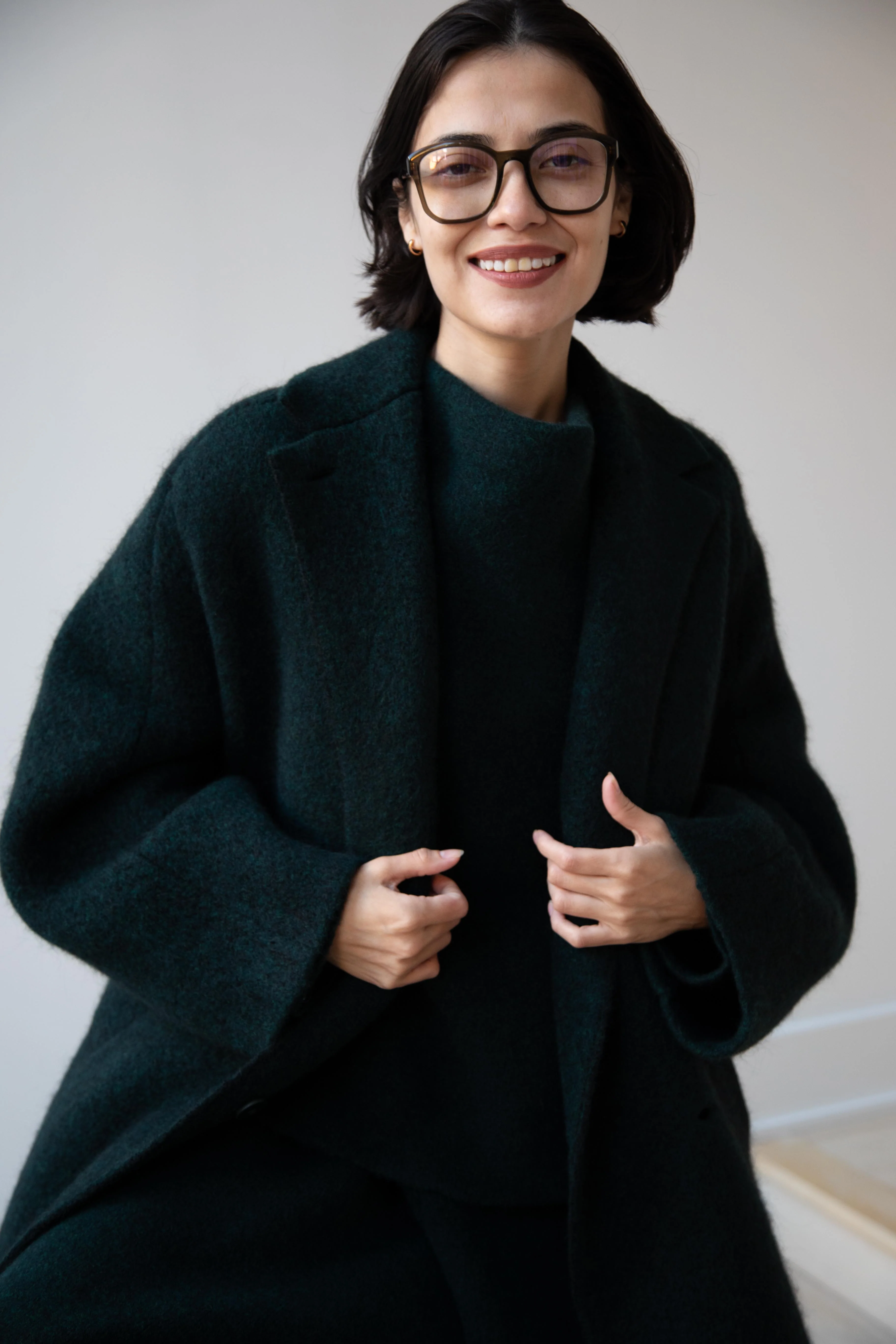 Boboutic | Bob's Double Breasted Coat in Dark Green - Image 17