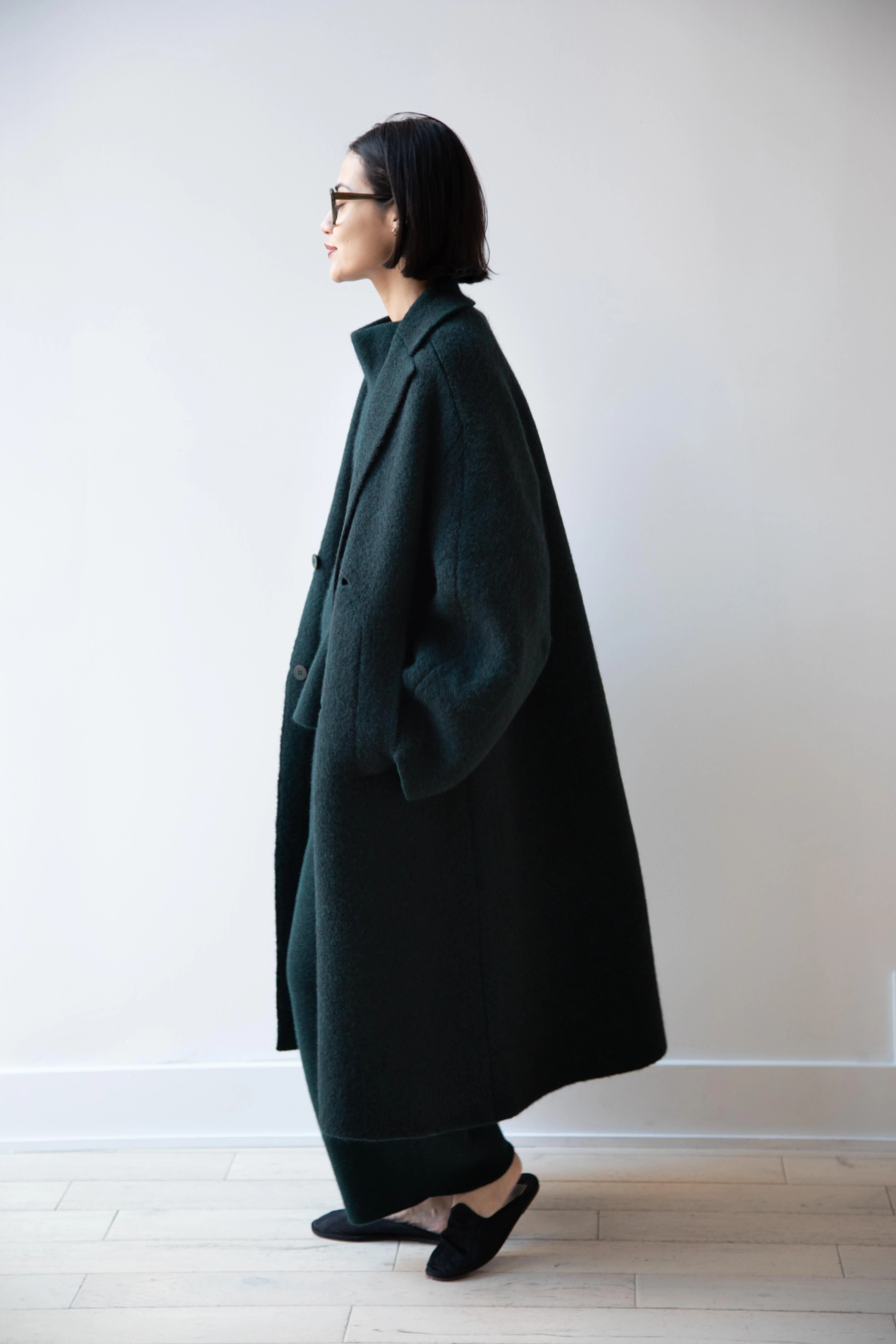 Boboutic | Bob's Double Breasted Coat in Dark Green - Image 18