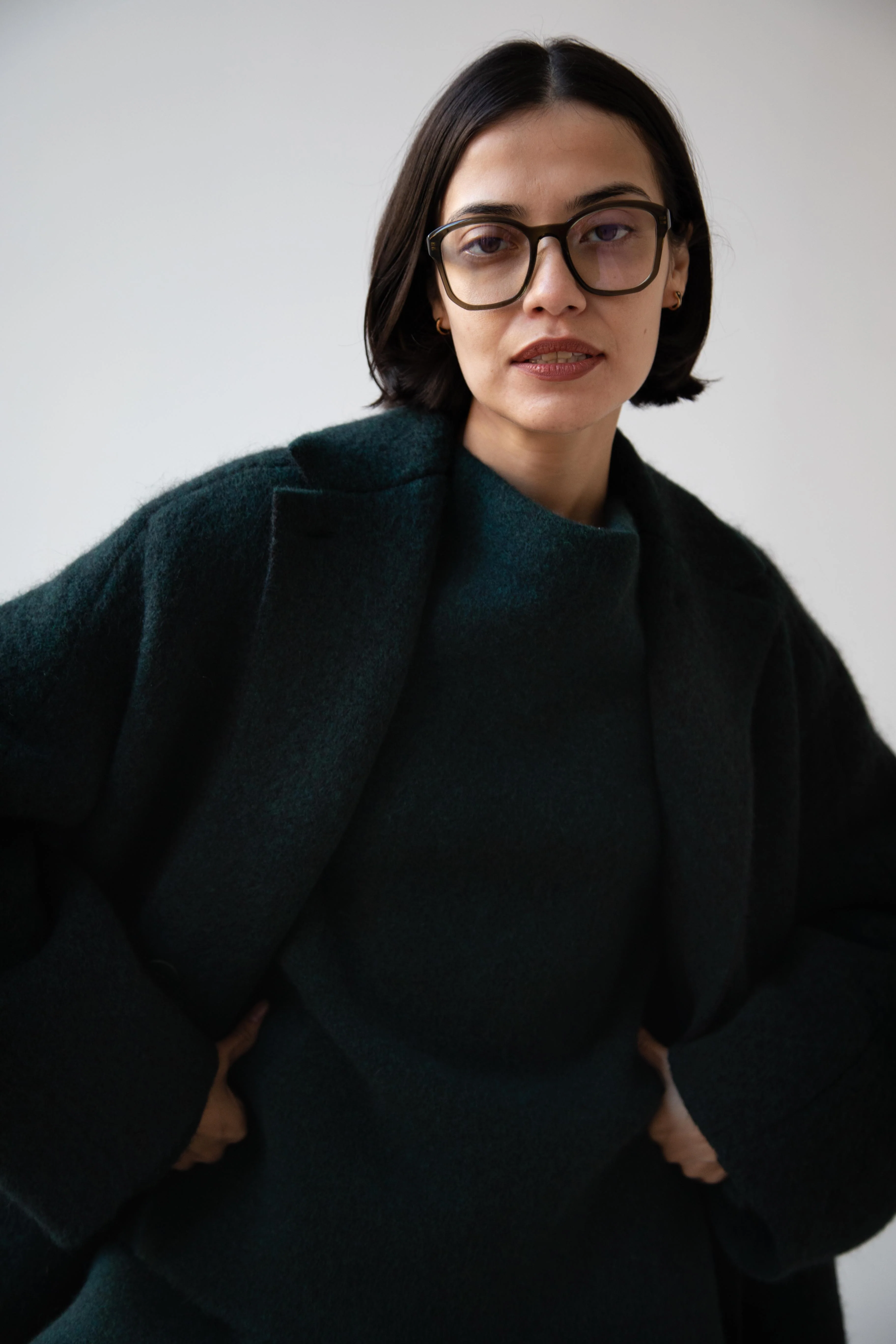 Boboutic | Bob's Double Breasted Coat in Dark Green - Image 21