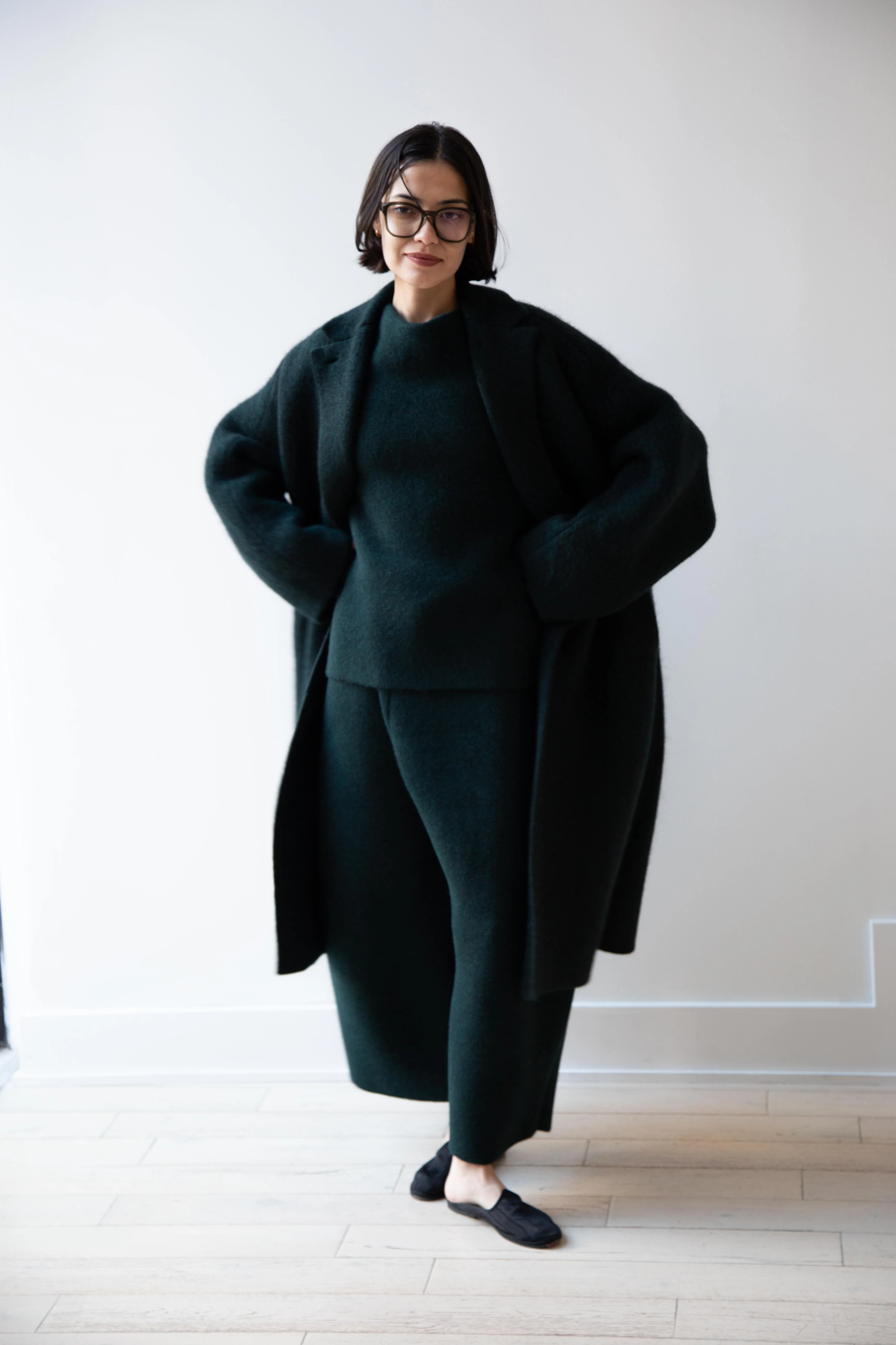 Boboutic | Bob's Double Breasted Coat in Dark Green - Image 24