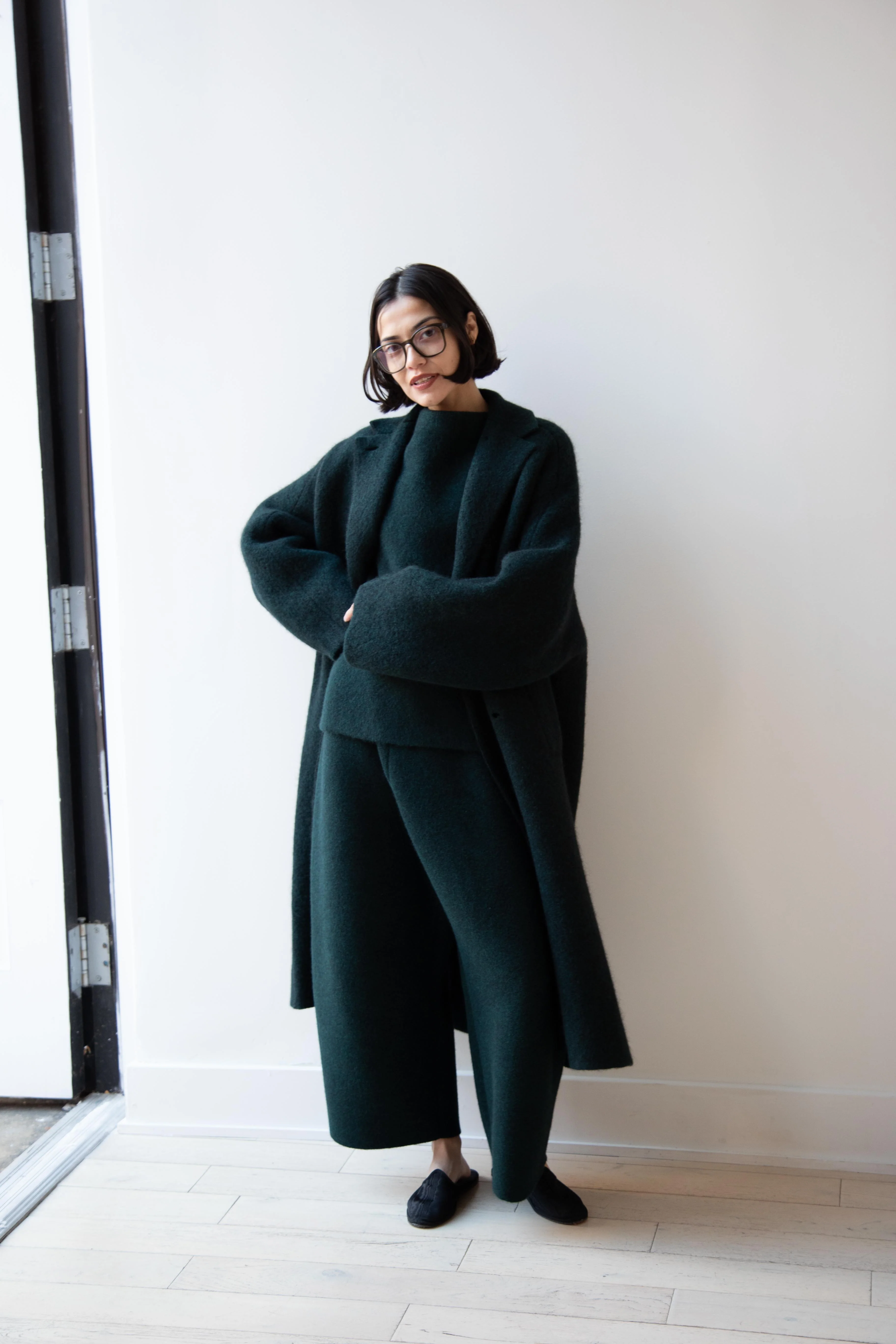 Boboutic | Bob's Double Breasted Coat in Dark Green - Image 25