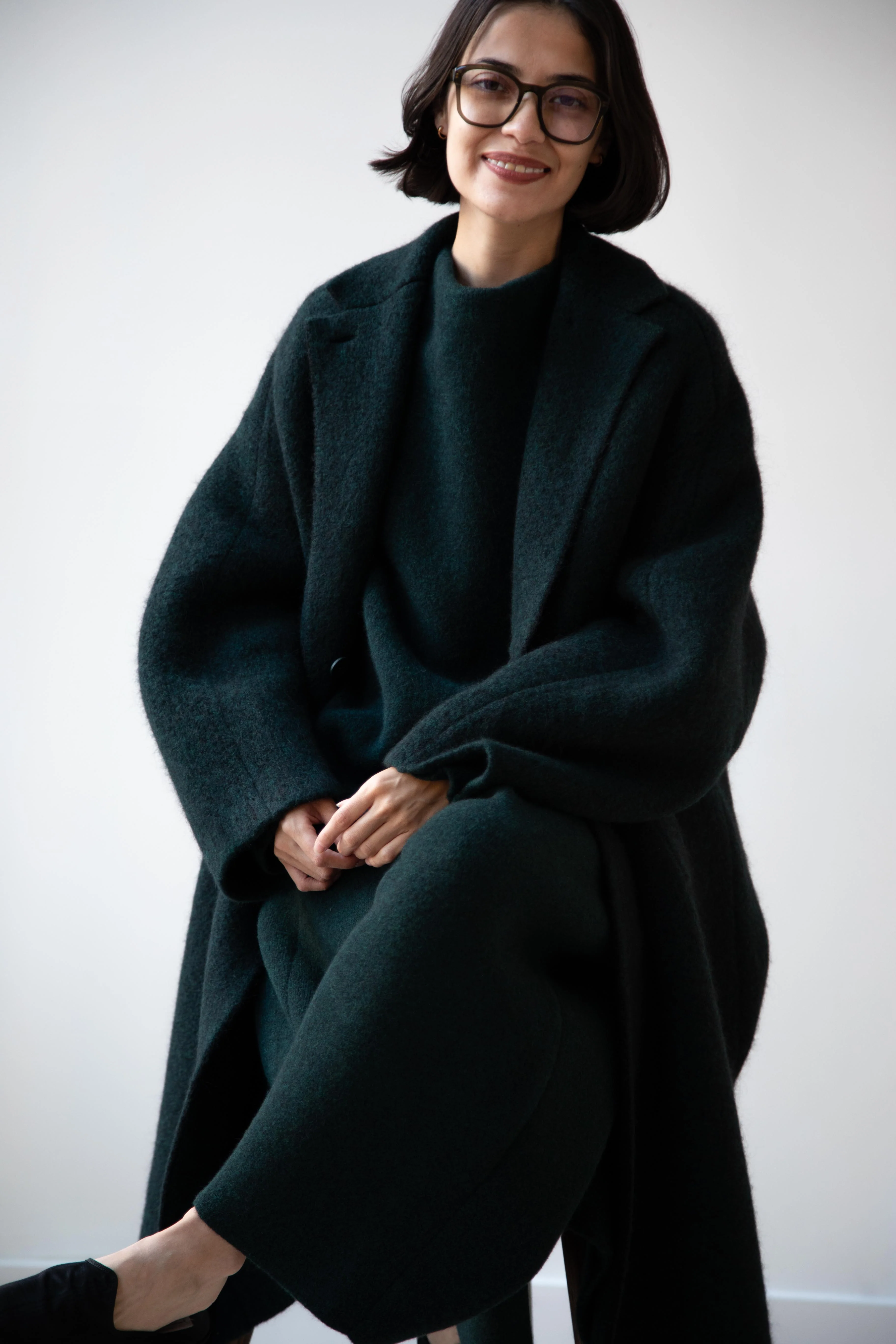 Boboutic | Bob's Double Breasted Coat in Dark Green - Image 26