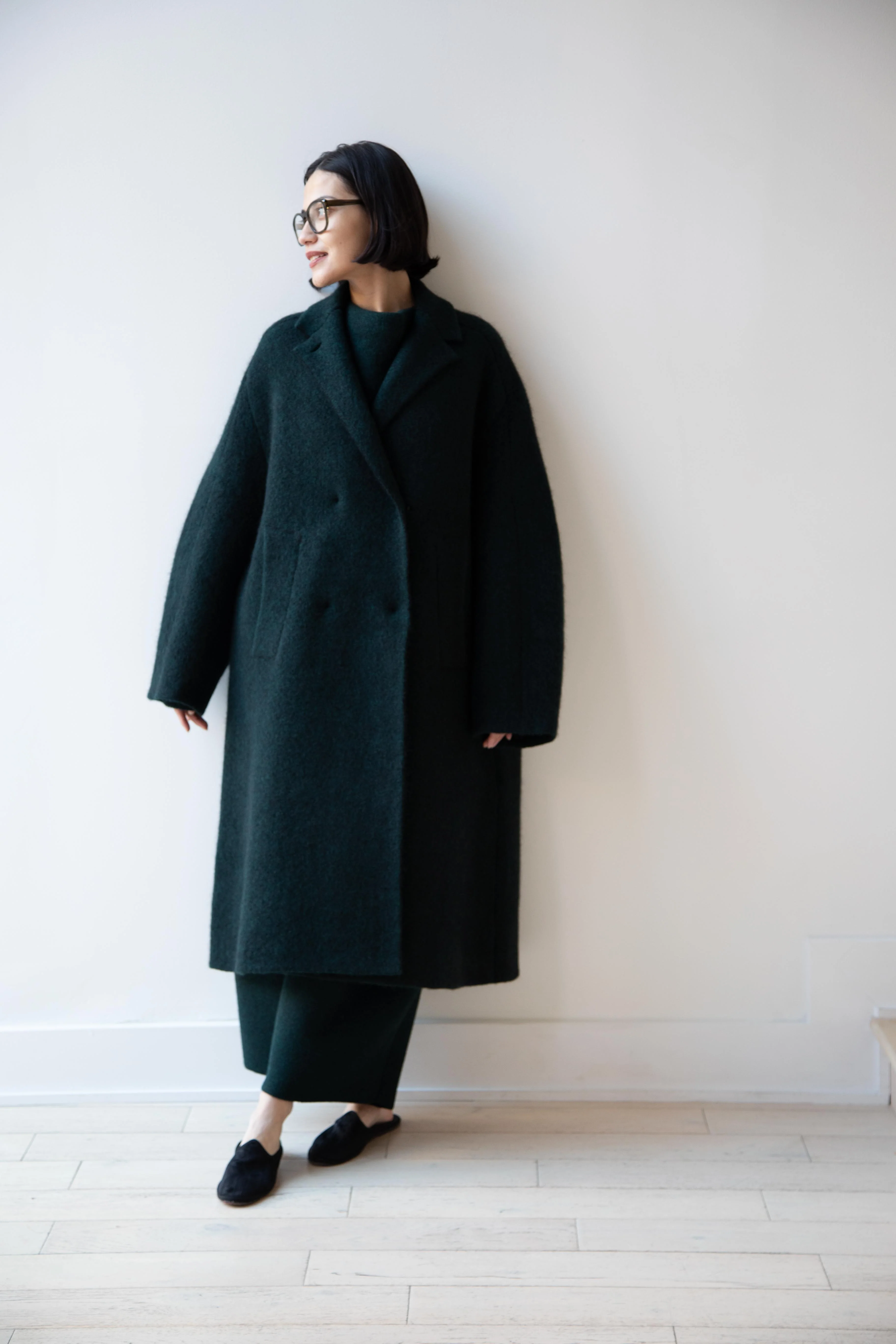 Boboutic | Bob's Double Breasted Coat in Dark Green - Image 28