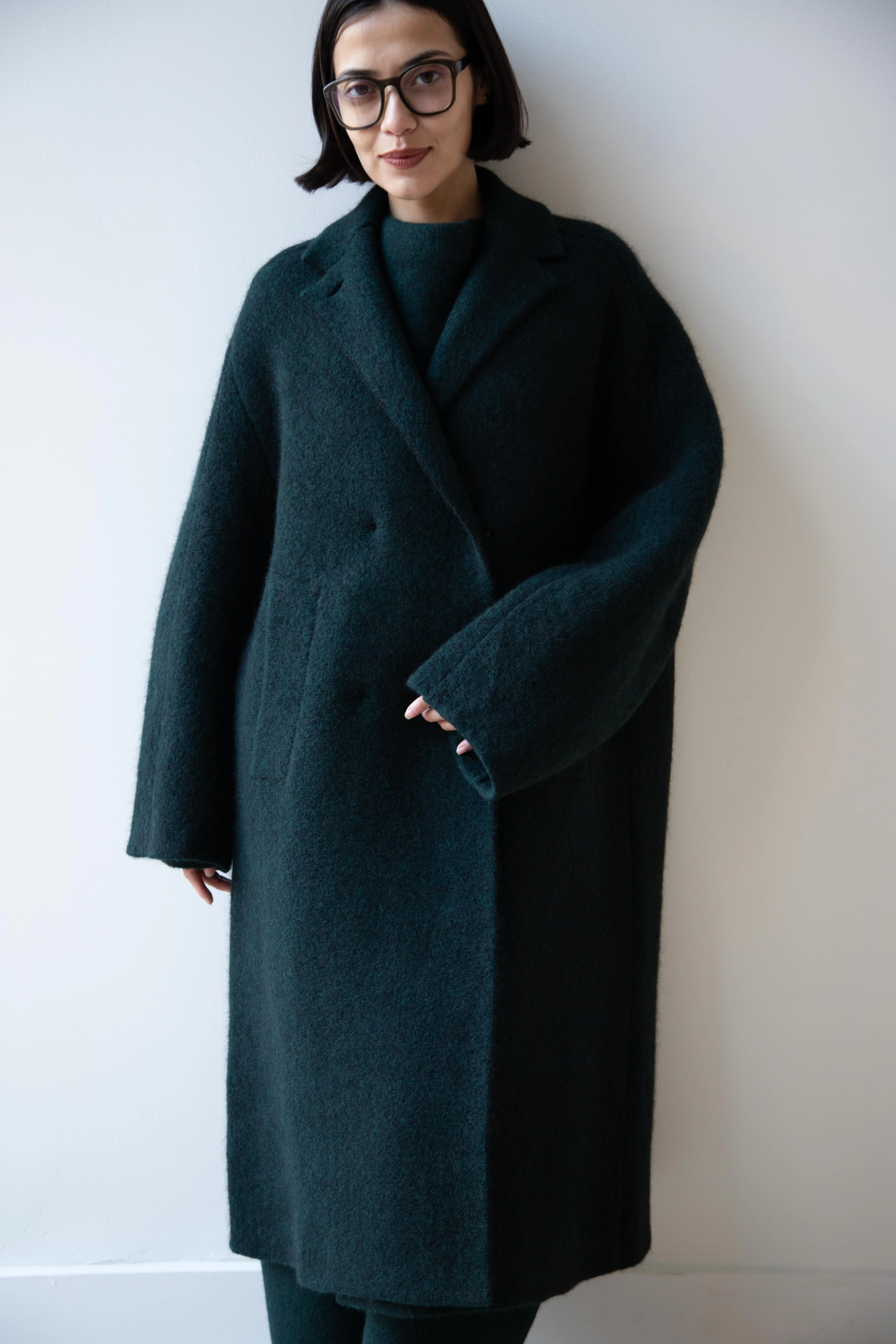 Boboutic | Bob's Double Breasted Coat in Dark Green - Image 29