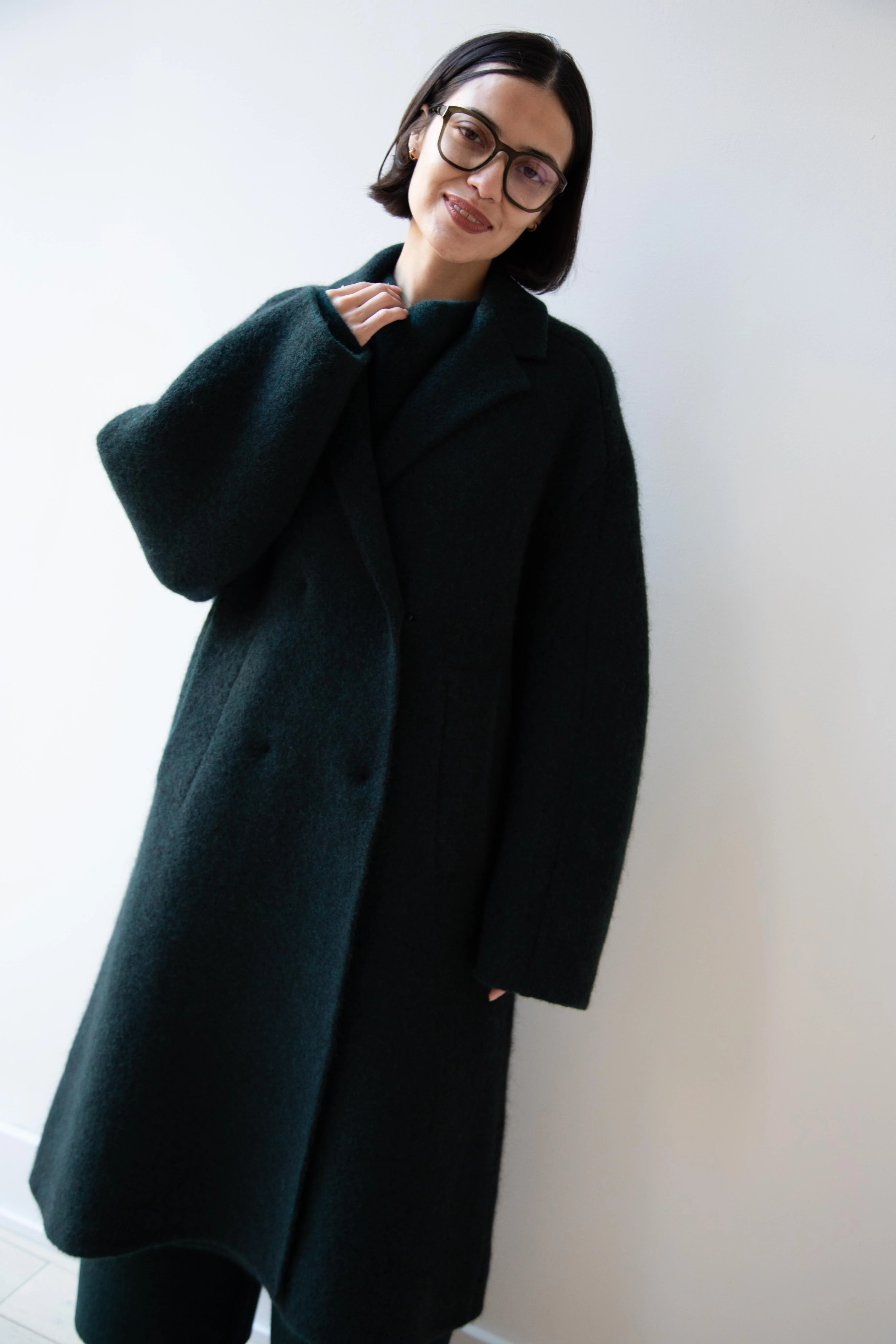 Boboutic | Bob's Double Breasted Coat in Dark Green - Image 30
