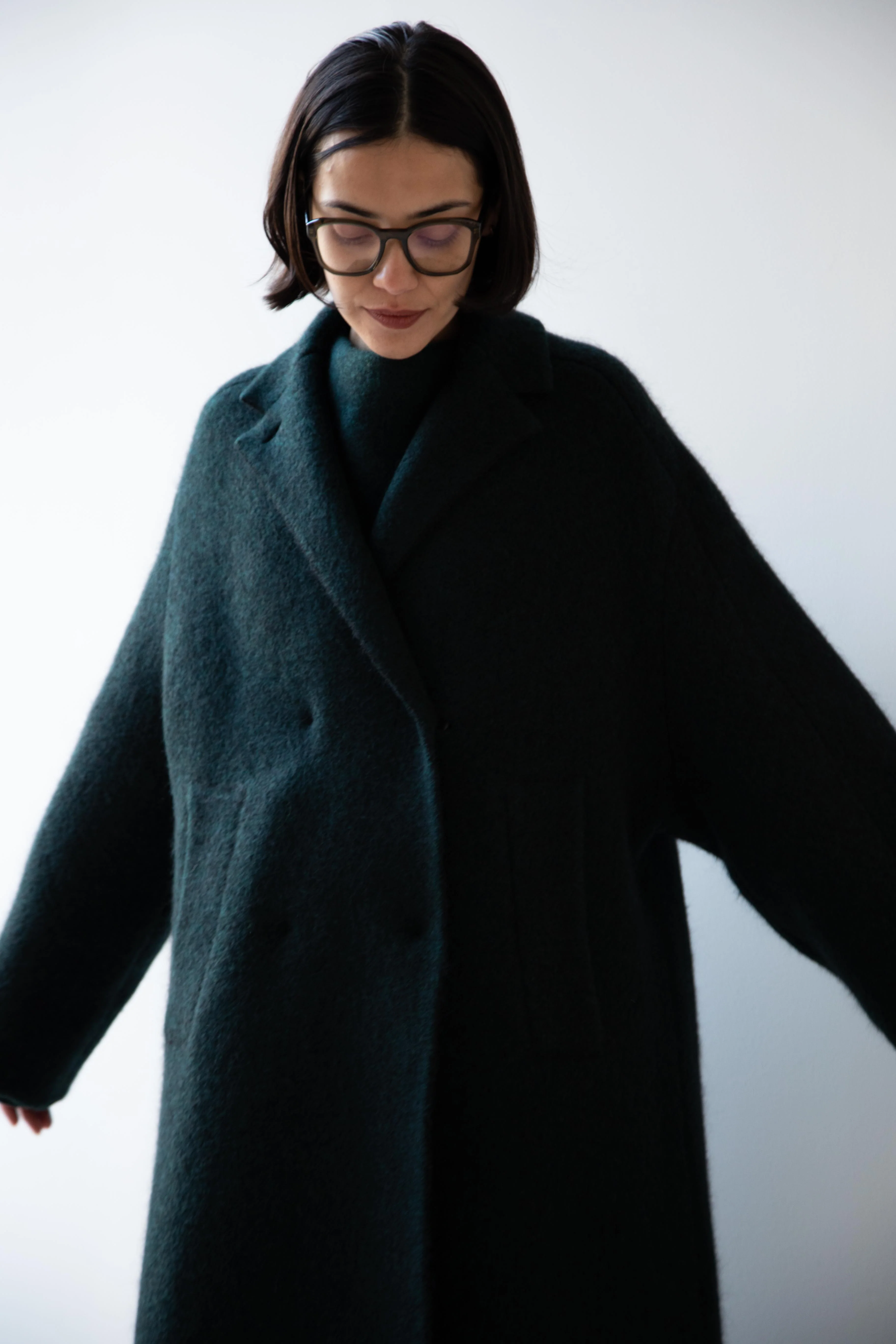 Boboutic | Bob's Double Breasted Coat in Dark Green - Image 31