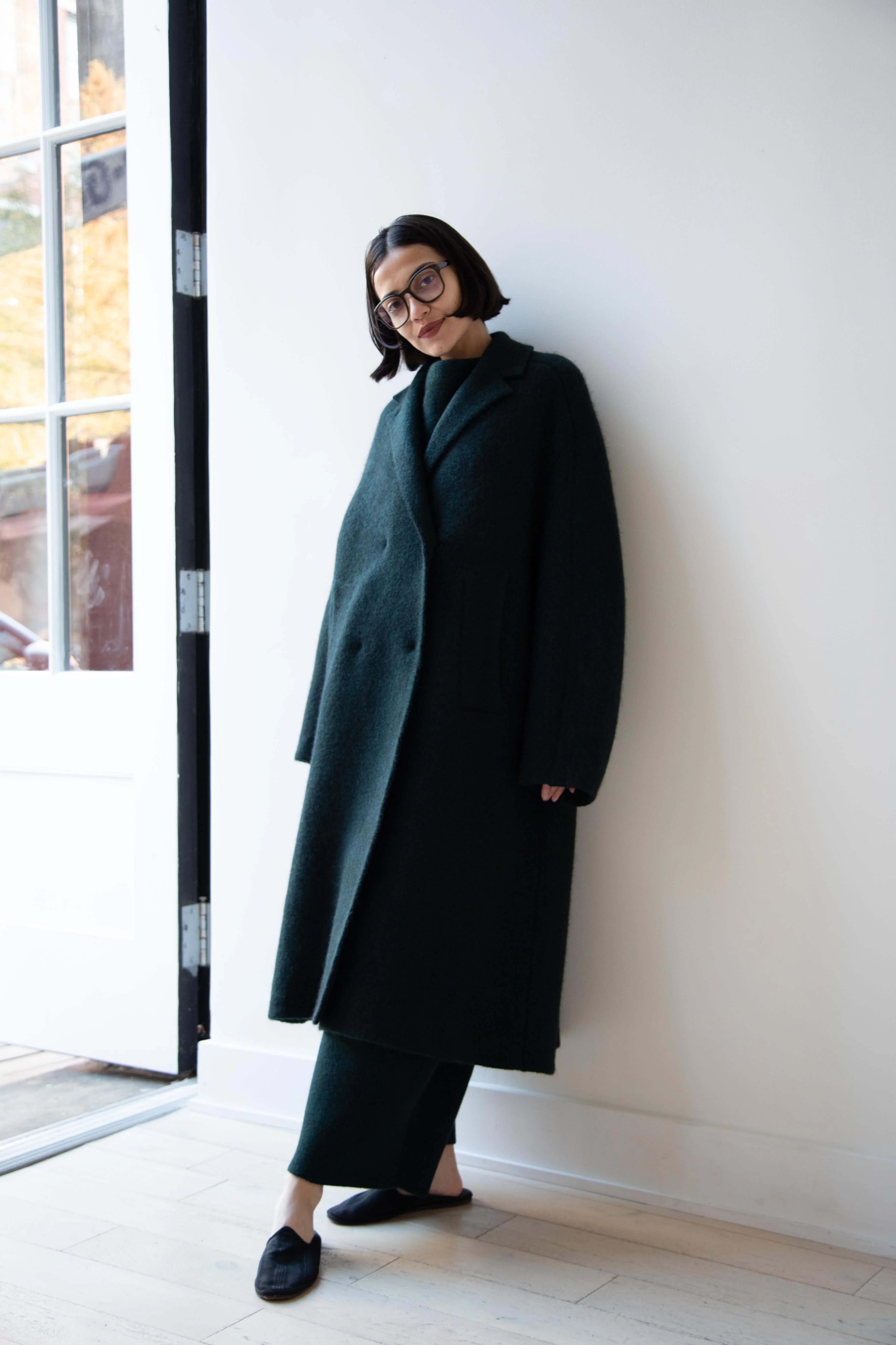 Boboutic | Bob's Double Breasted Coat in Dark Green - Image 32