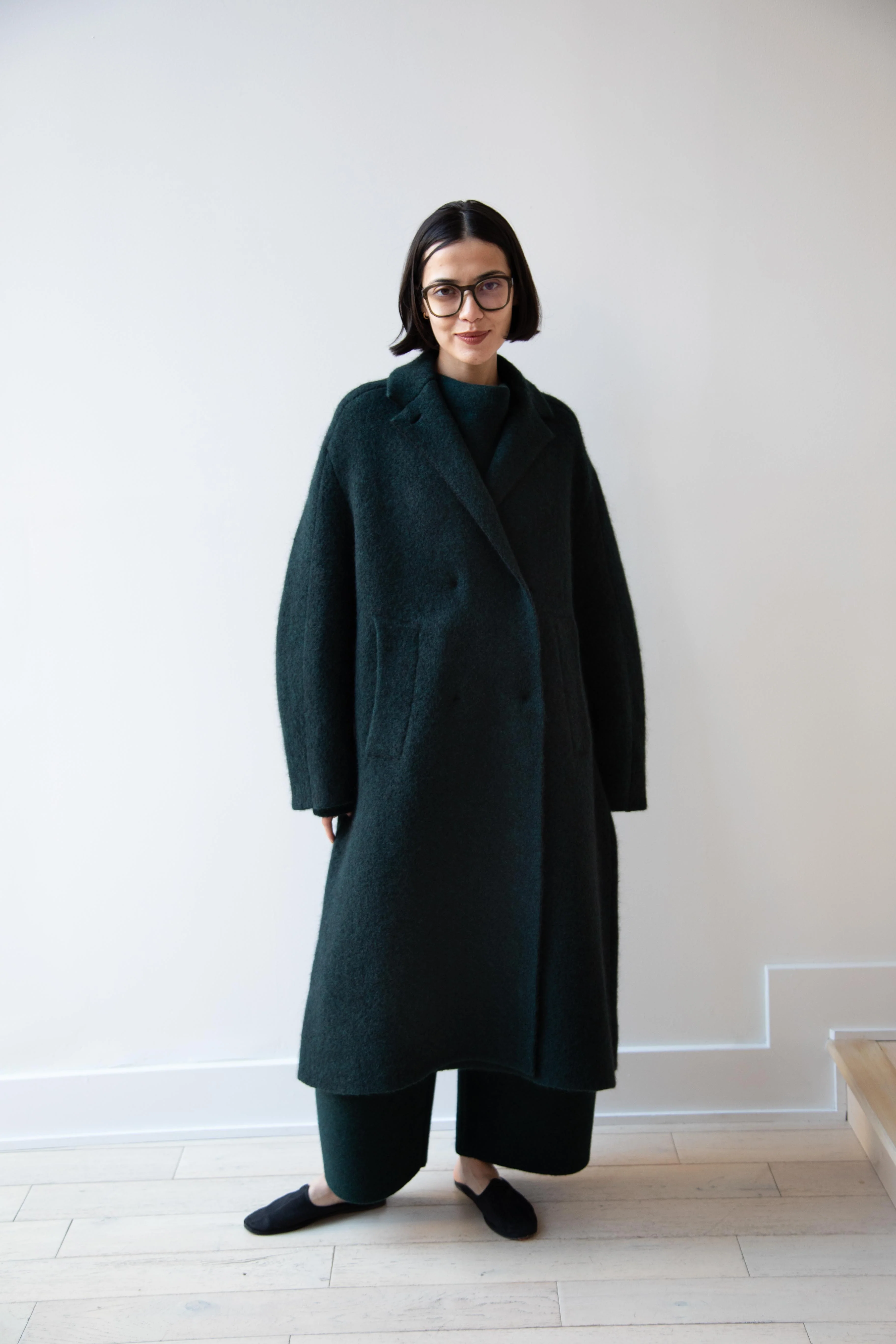 Boboutic | Bob's Double Breasted Coat in Dark Green - Image 33