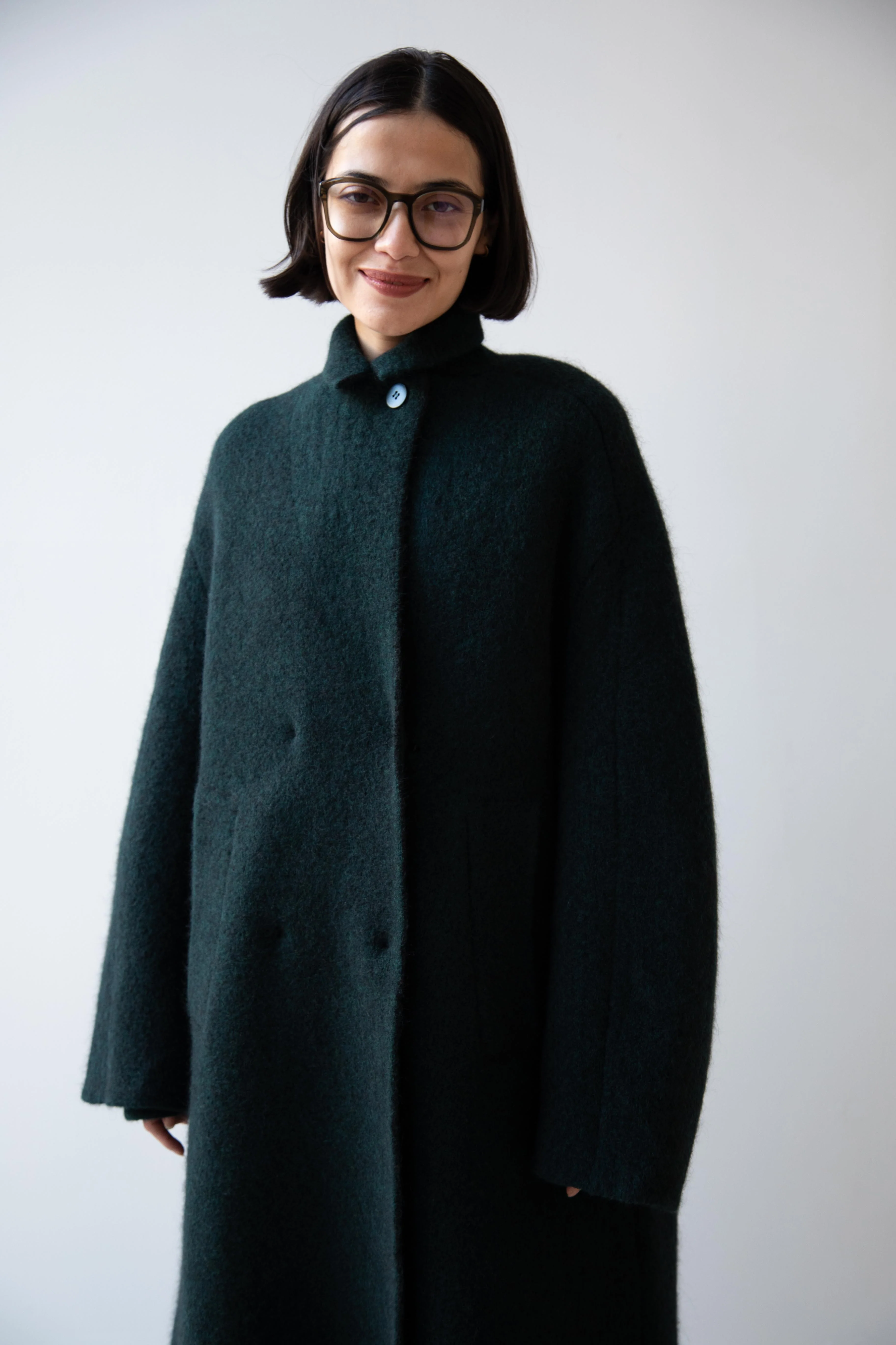 Boboutic | Bob's Double Breasted Coat in Dark Green - Image 7