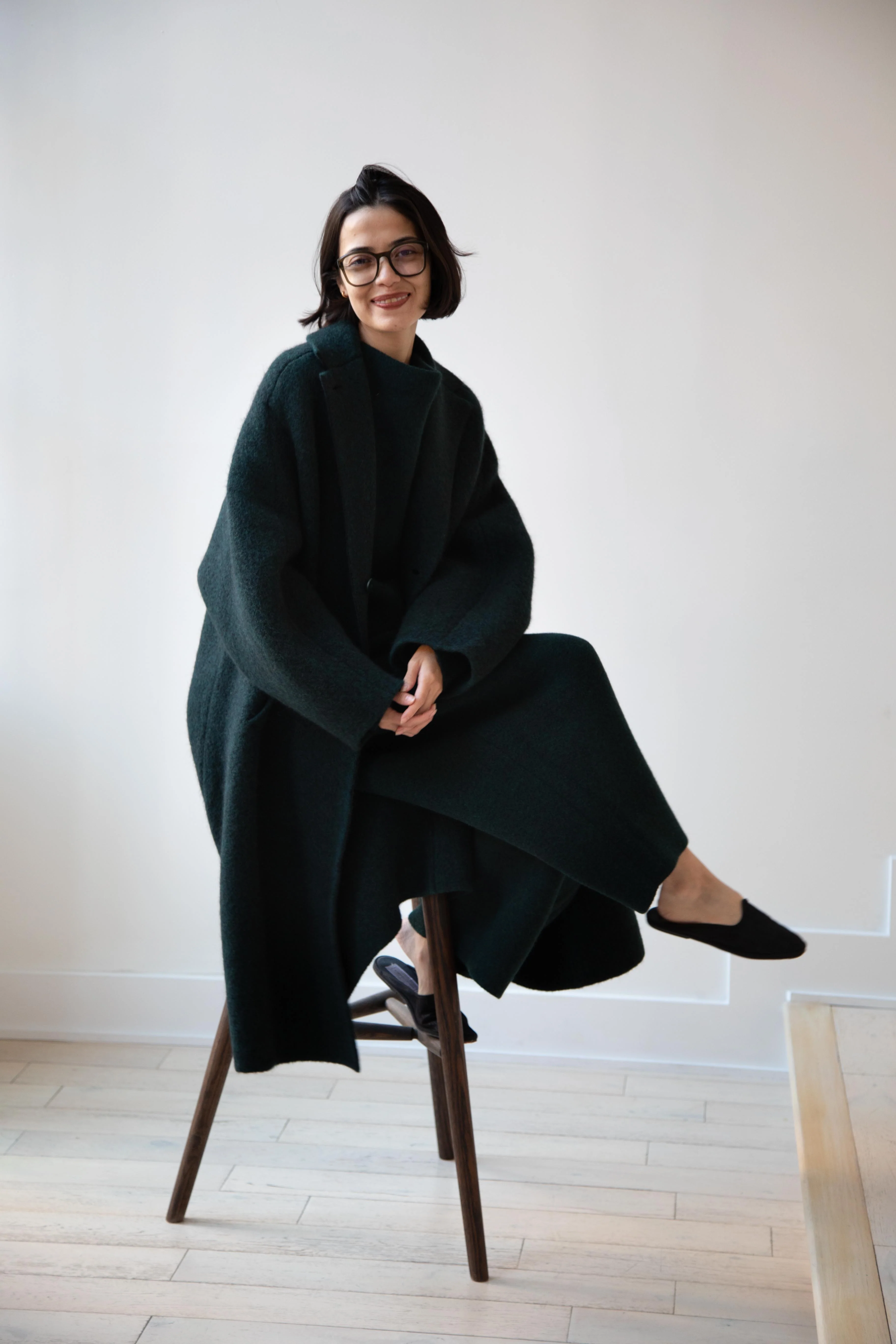 Boboutic | Bob's Double Breasted Coat in Dark Green - Image 8