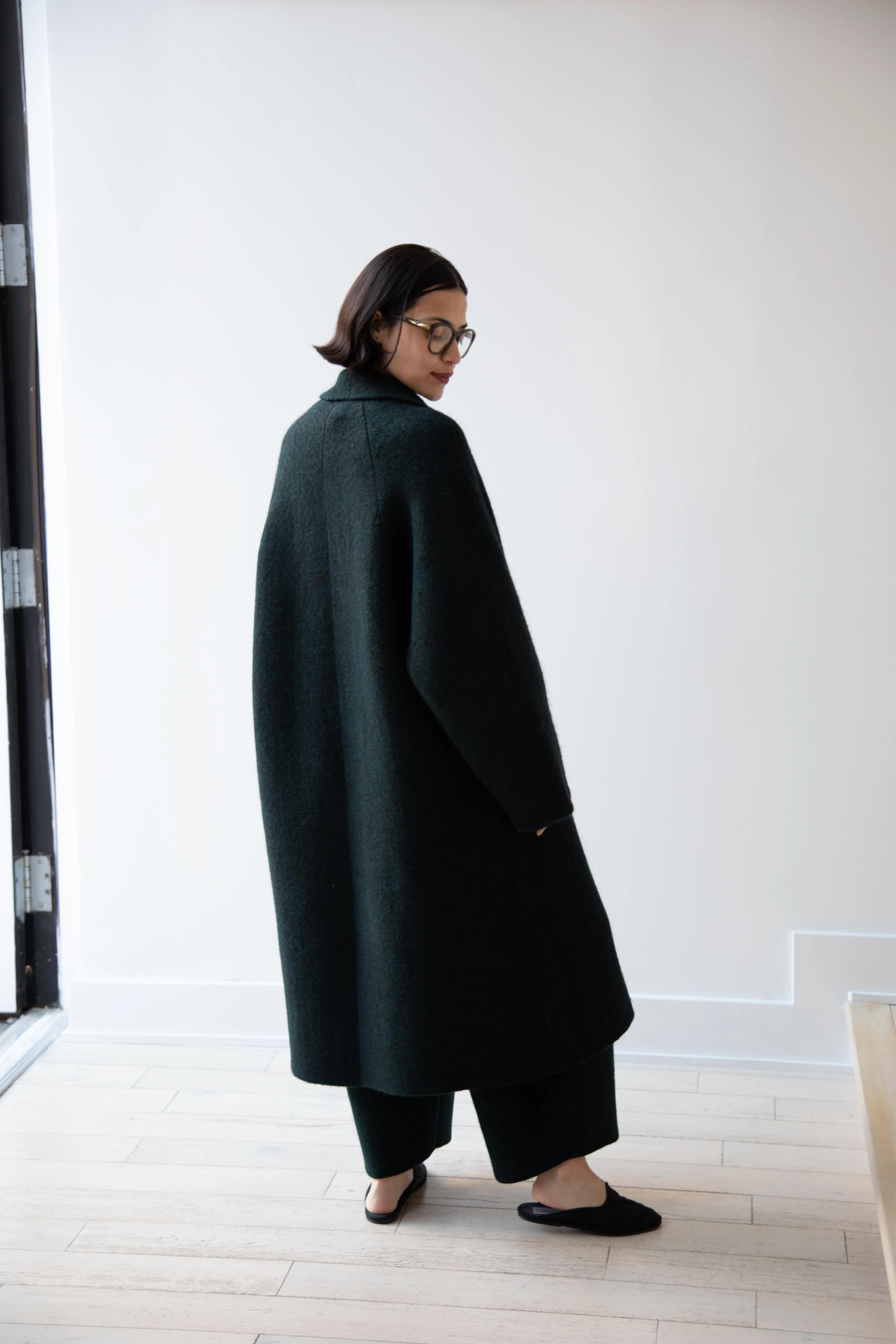 Boboutic | Bob's Double Breasted Coat in Dark Green - Image 9