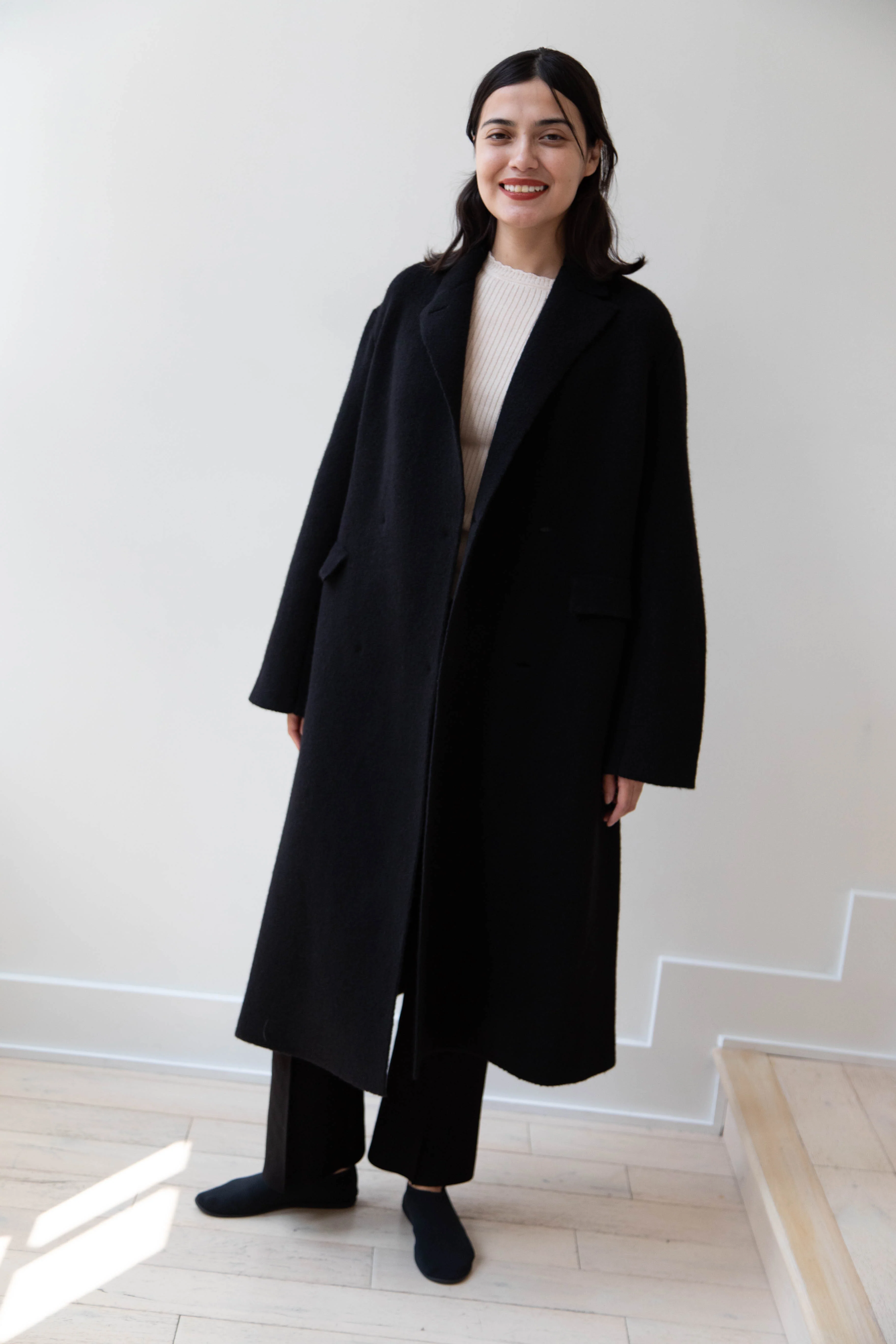 Boboutic | Double Outerwear Coat in Black - Image 11