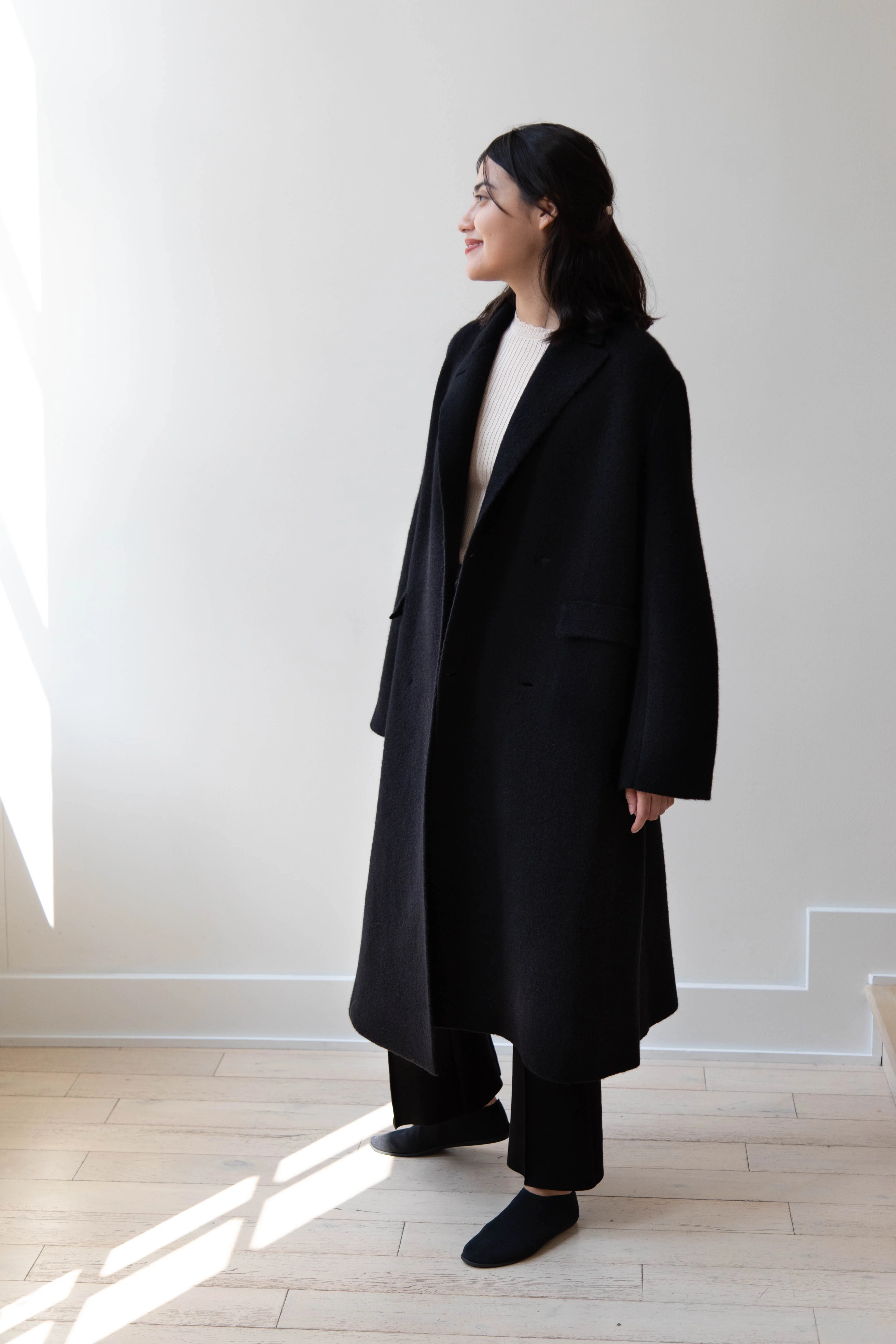 Boboutic | Double Outerwear Coat in Black - Image 13