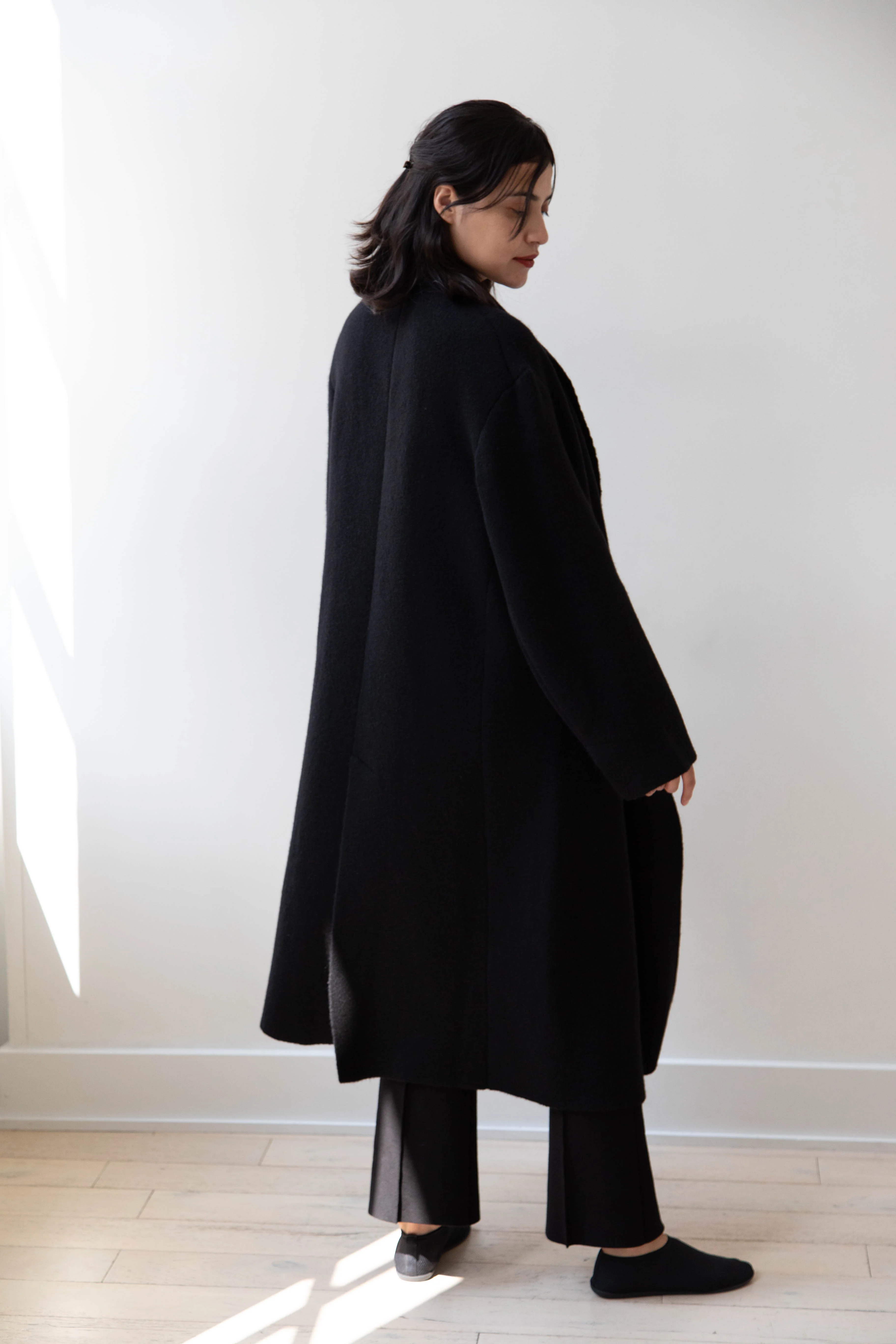 Boboutic | Double Outerwear Coat in Black - Image 15