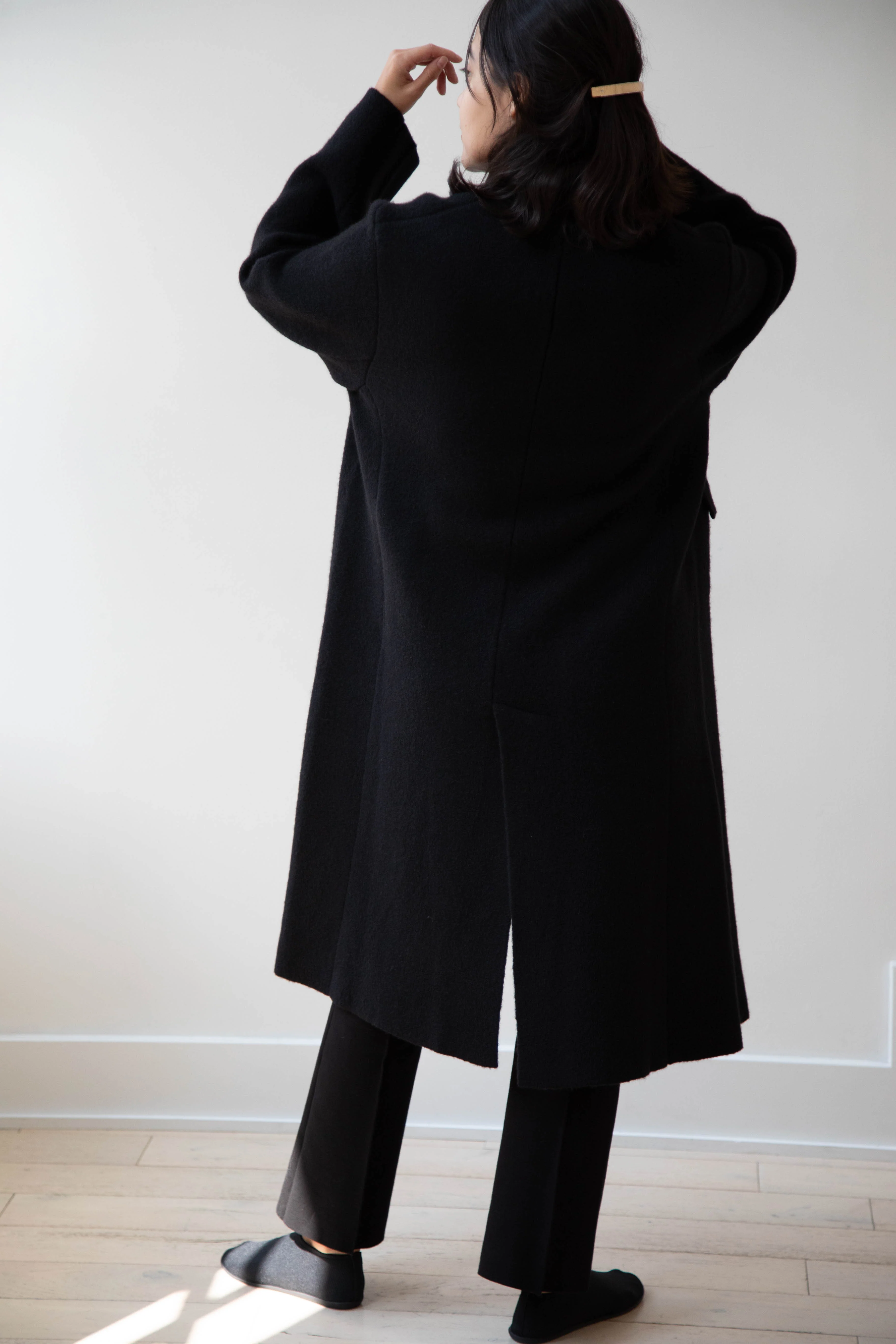 Boboutic | Double Outerwear Coat in Black - Image 16