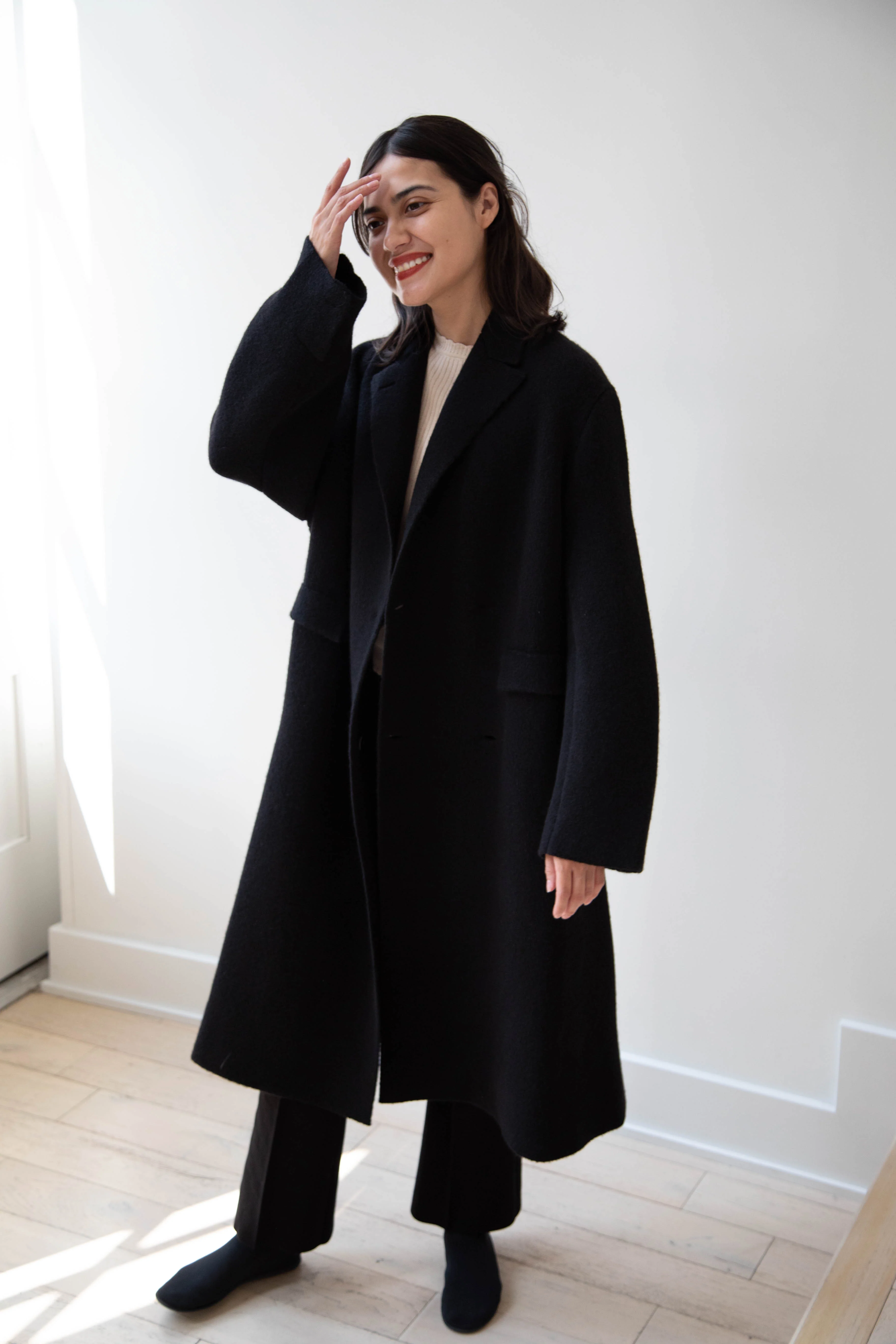 Boboutic | Double Outerwear Coat in Black - Image 24