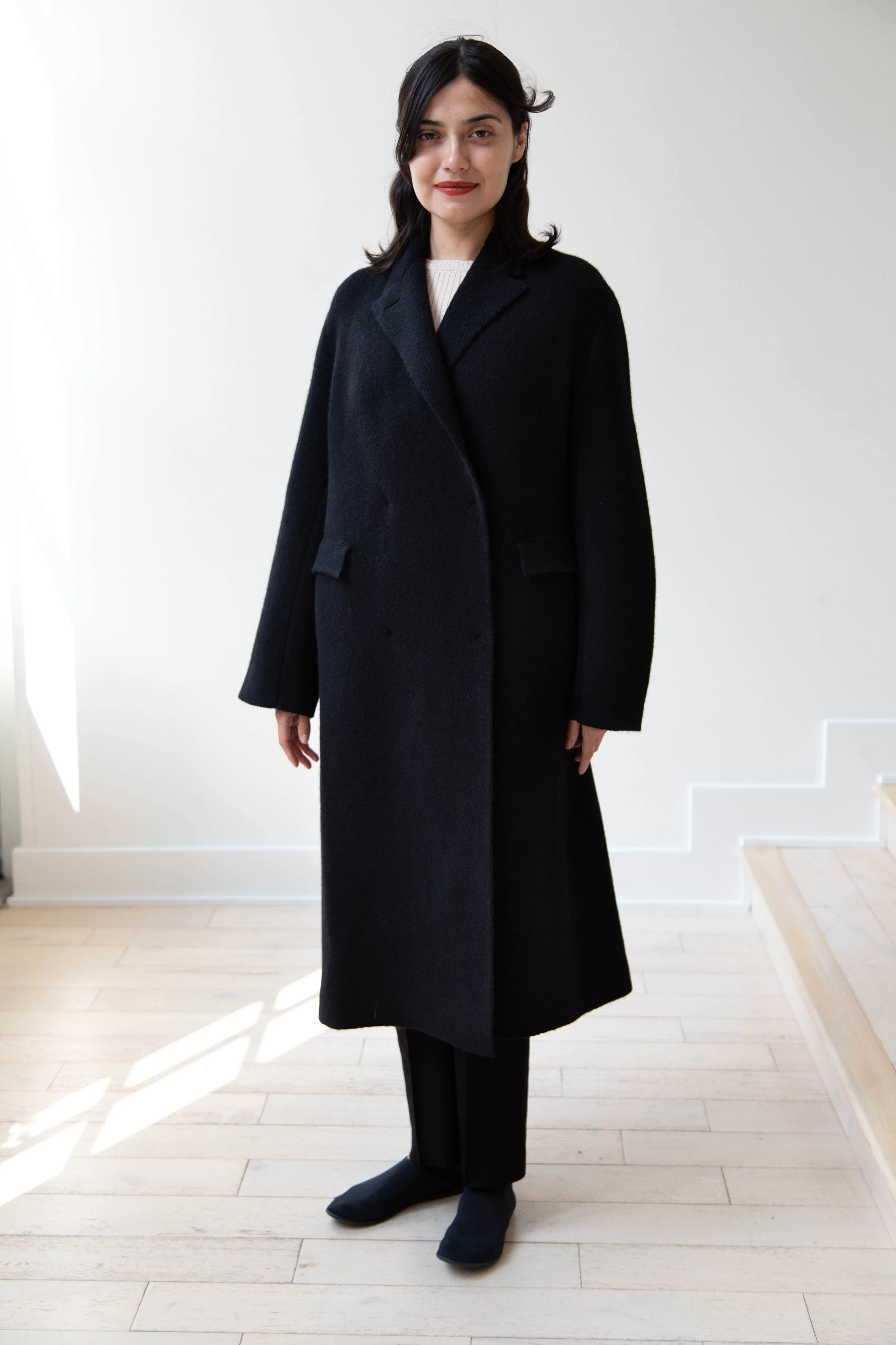 Boboutic | Double Outerwear Coat in Black - Image 3