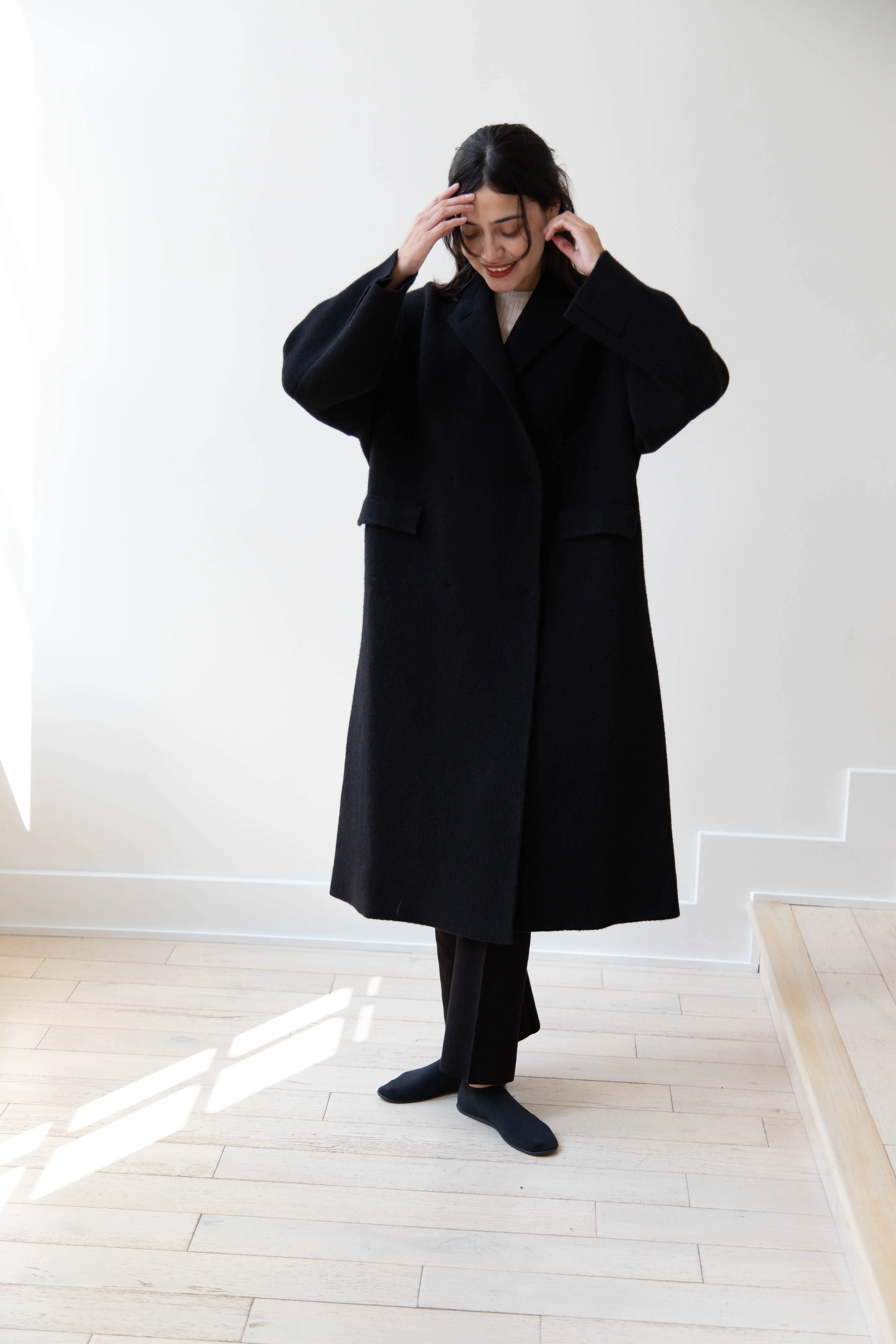 Boboutic | Double Outerwear Coat in Black - Image 30