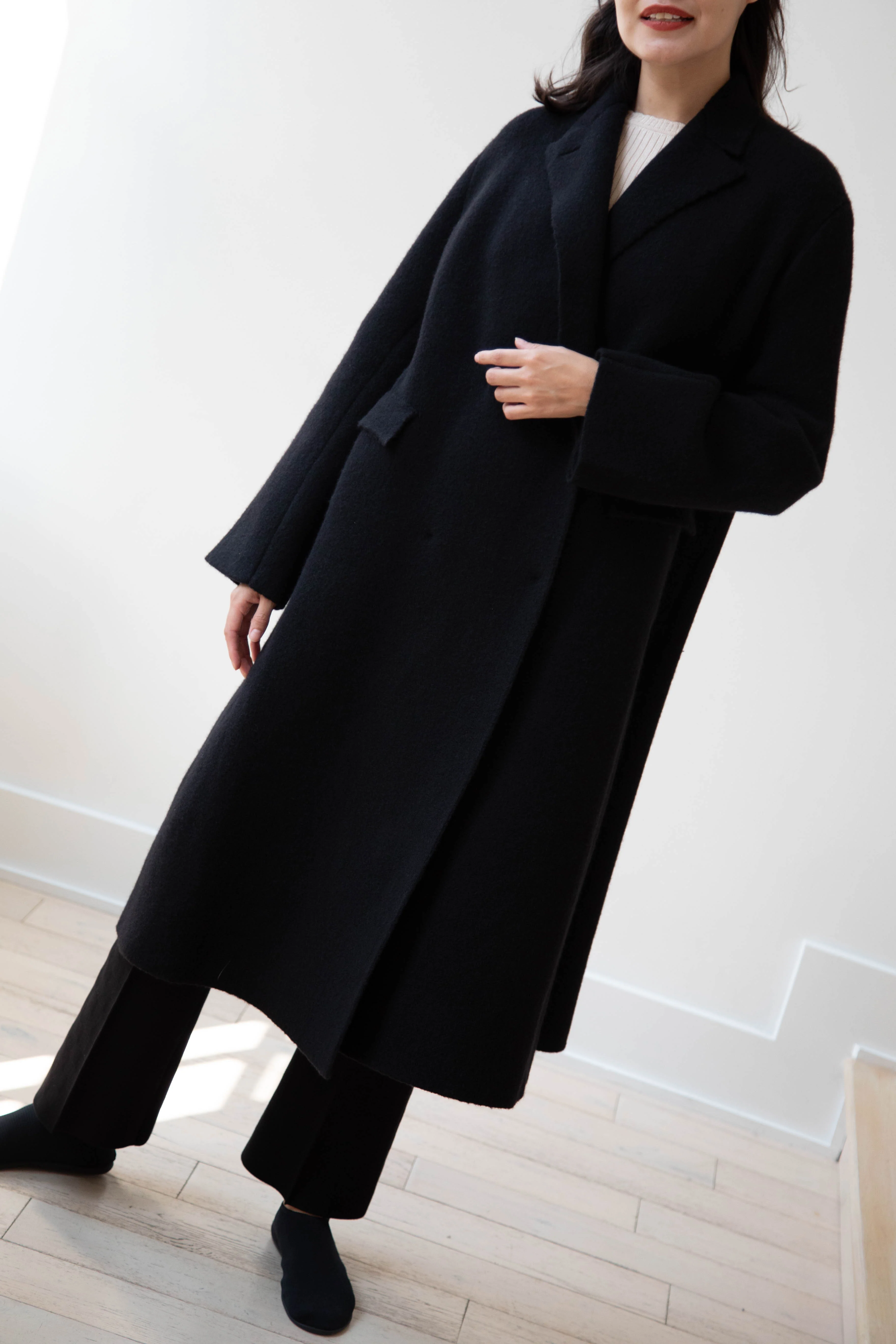 Boboutic | Double Outerwear Coat in Black - Image 32